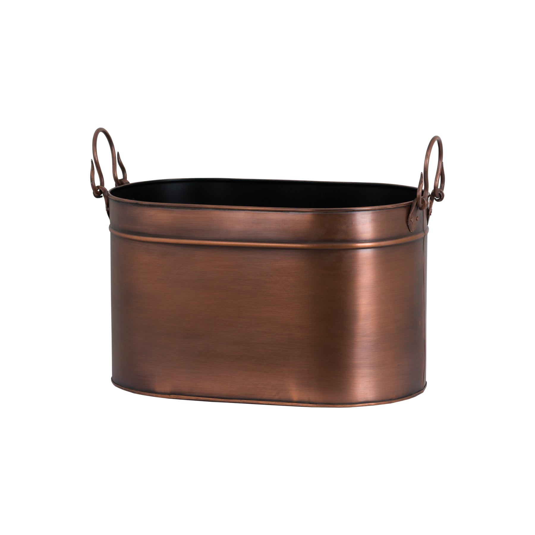 Large Copper Log Bucket