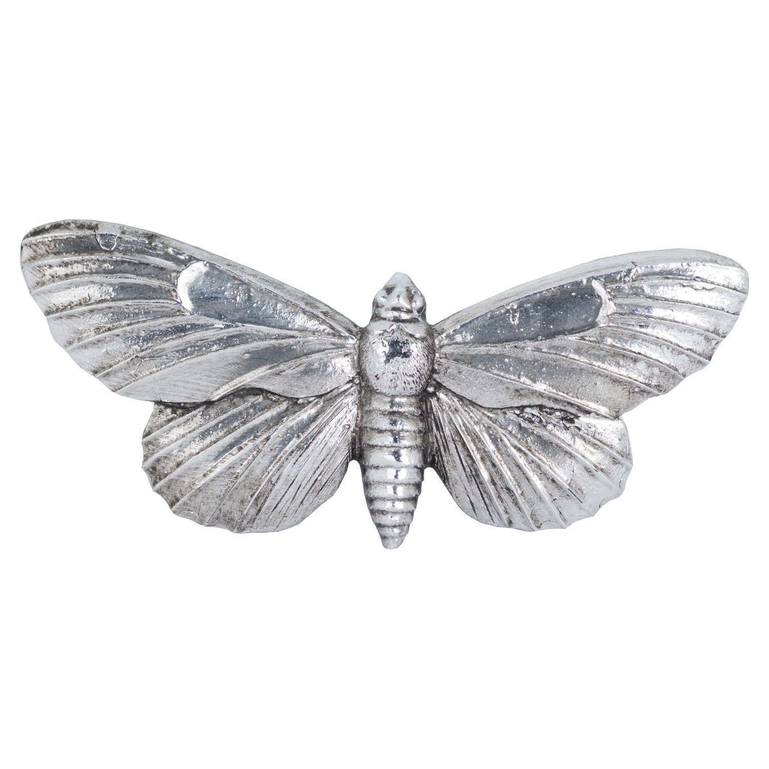 Antique Silver Butterfly Decorative Clip