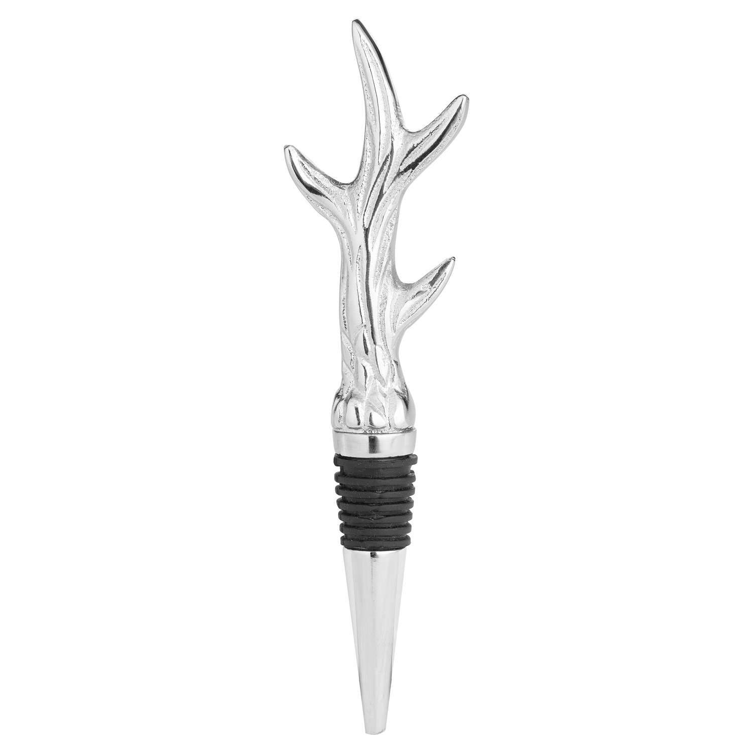 Silver Nickel Antler Bottle Stopper