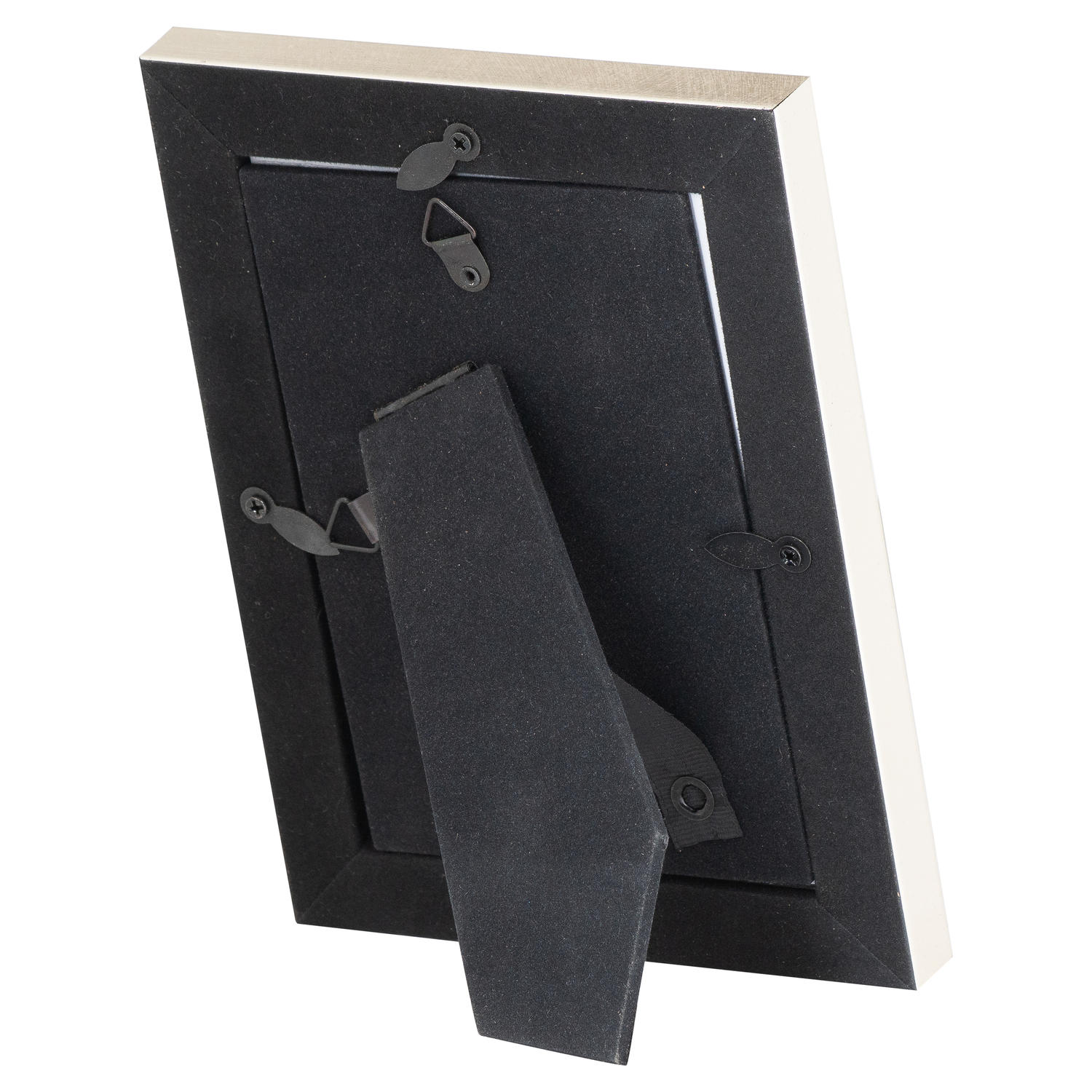 Silver Edged Black Velvet 4X6 Photo Frame
