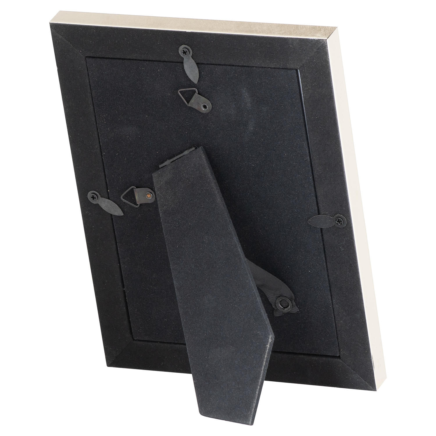 Silver Edged Black Velvet 5X7 Photo Frame