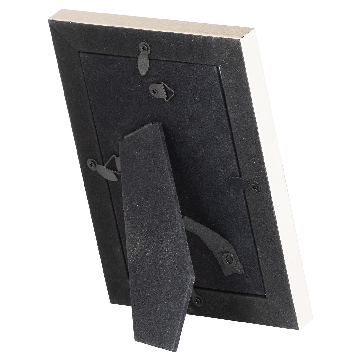 Silver Edged Pink Velvet 4X6 Photo Frame