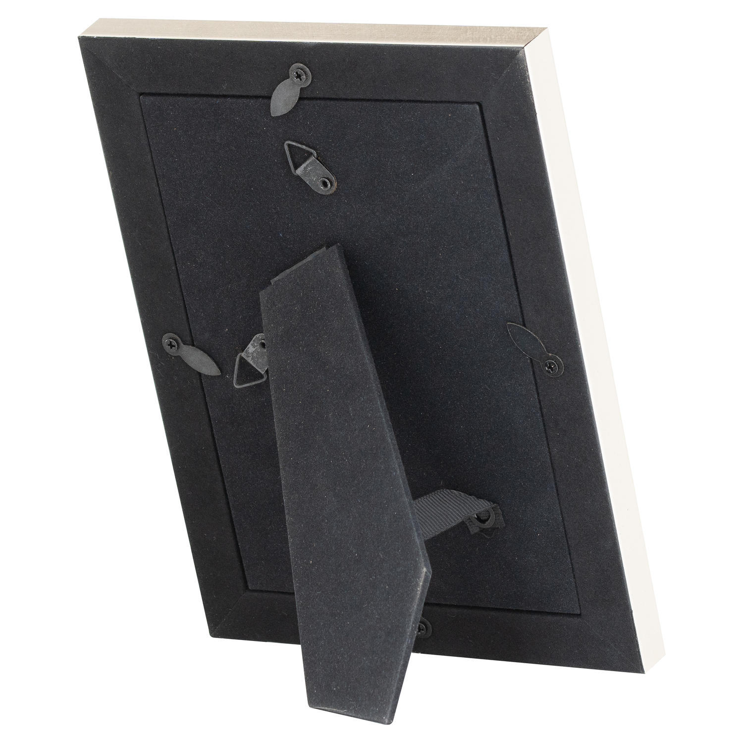 Silver Edged Navy Velvet 5X7 Photo Frame