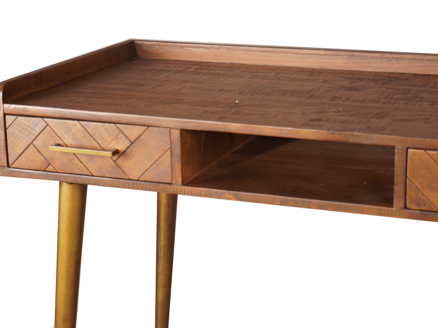 Havana Gold 2 Drawer Desk