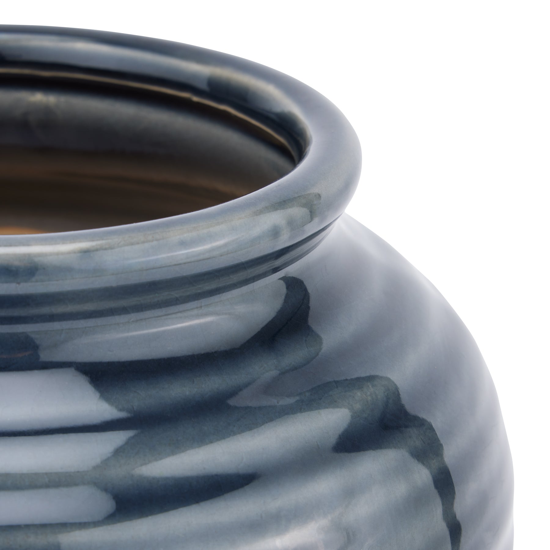 Seville Collection Navy Squat Vase