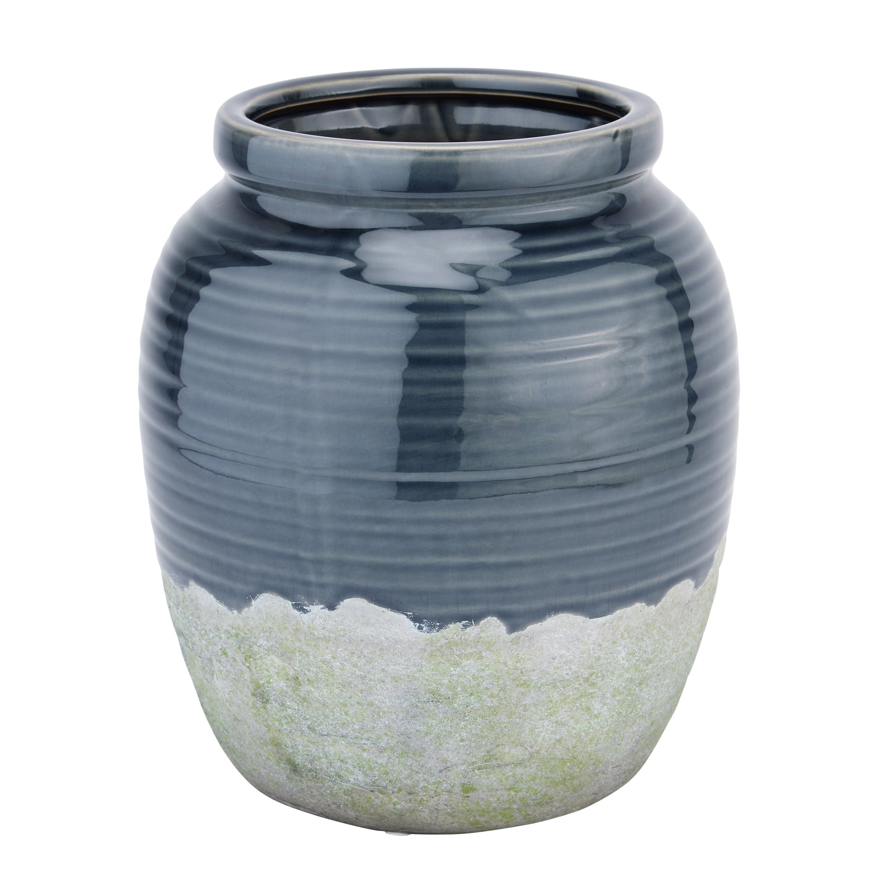 Seville Collection Navy Bulbous Vase