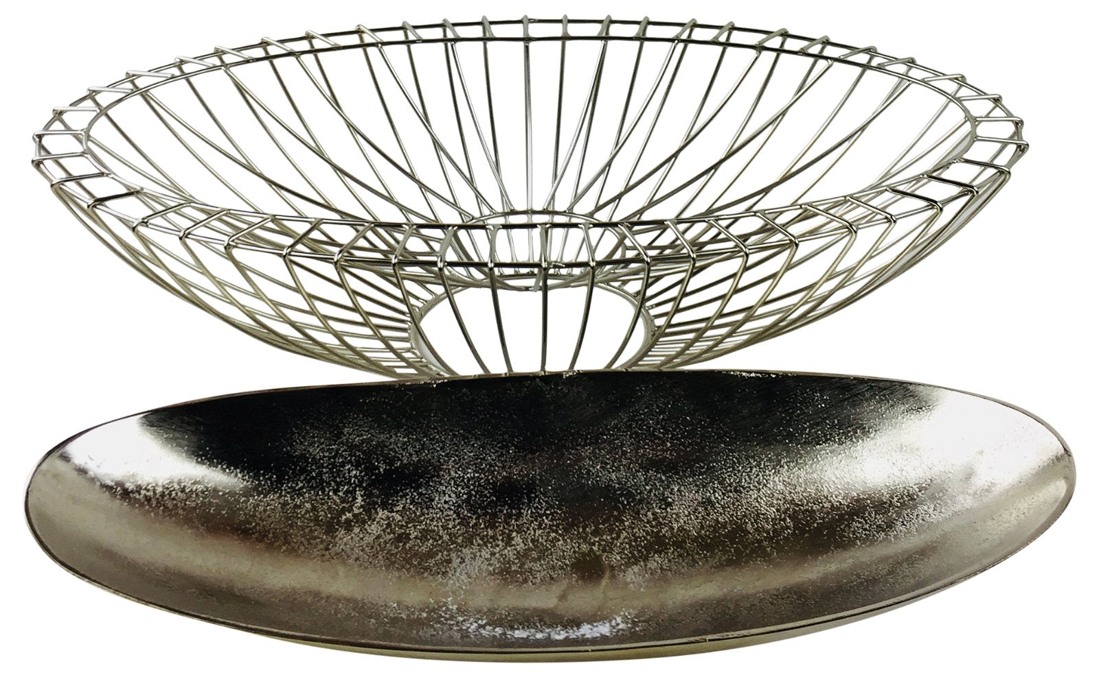 Silver Decorative Wire Bowl 58cm