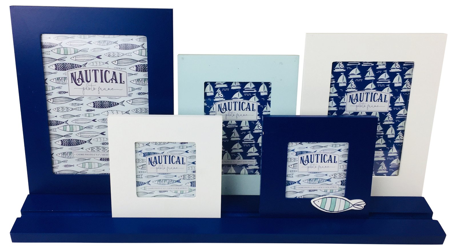 Fish Sea Life Five Frames on Tray