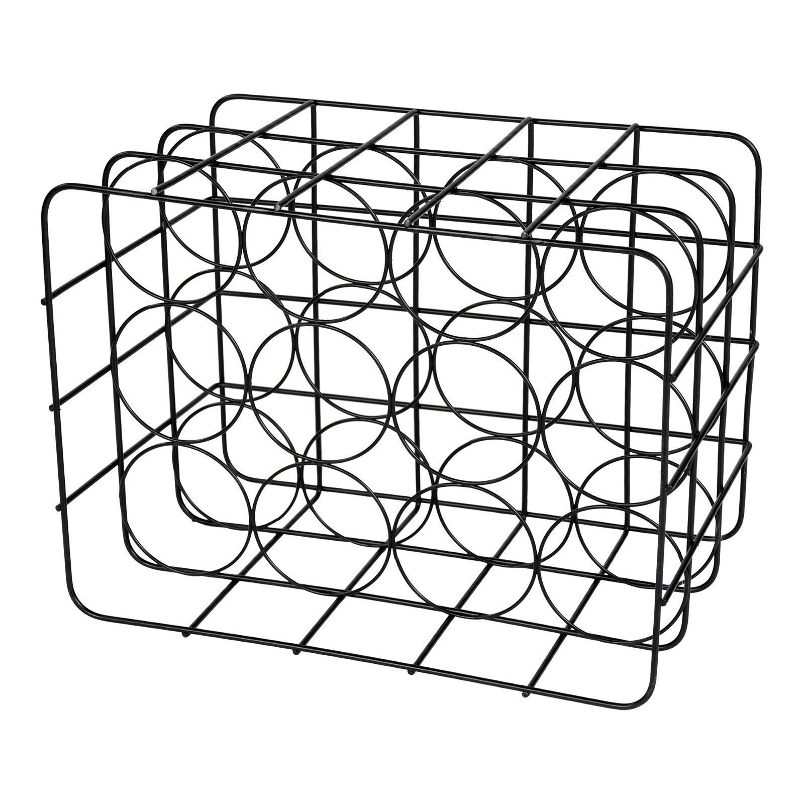Black Iron 12 Bottle Wine Rack