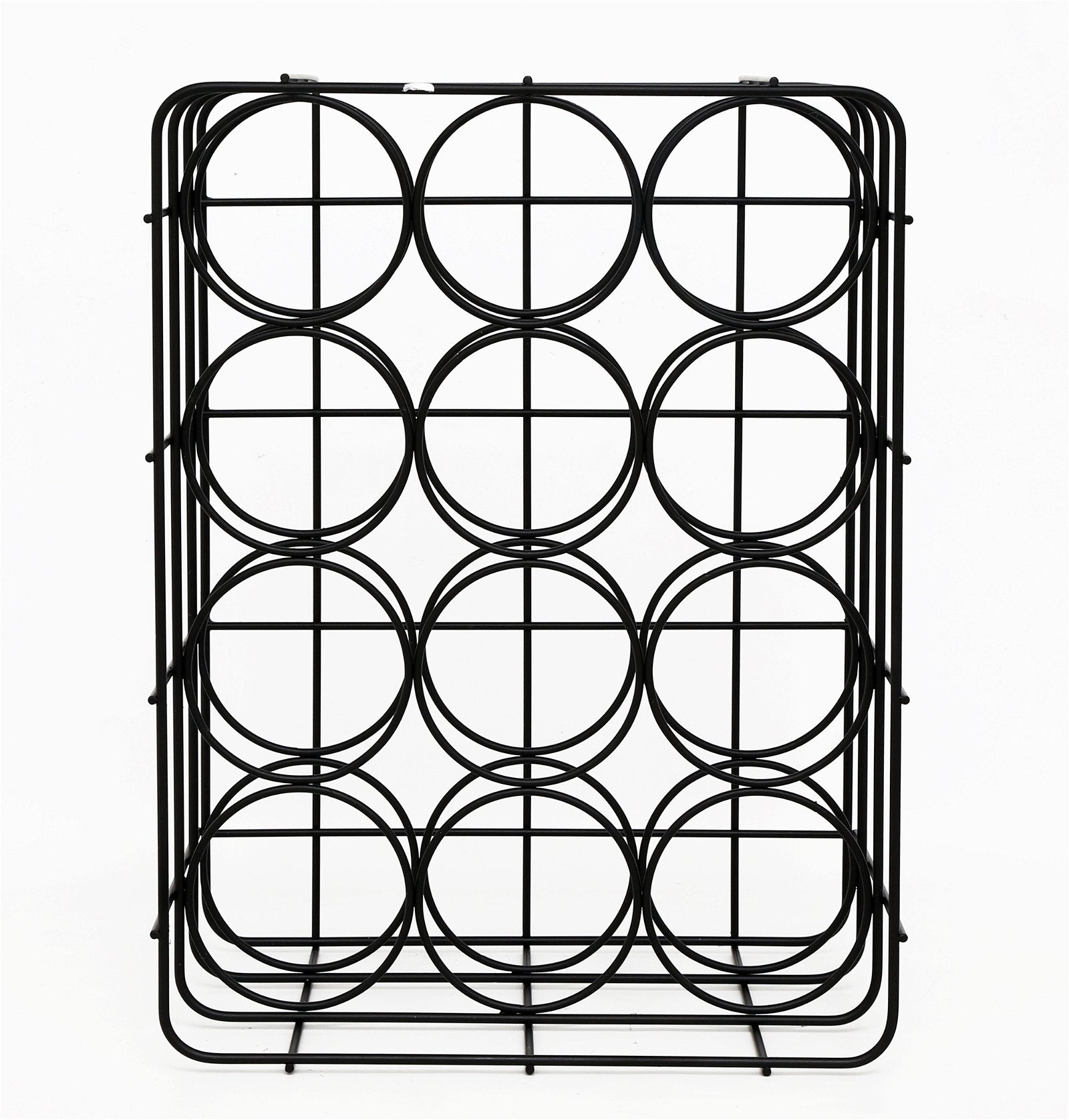 Black Iron 12 Bottle Wine Rack