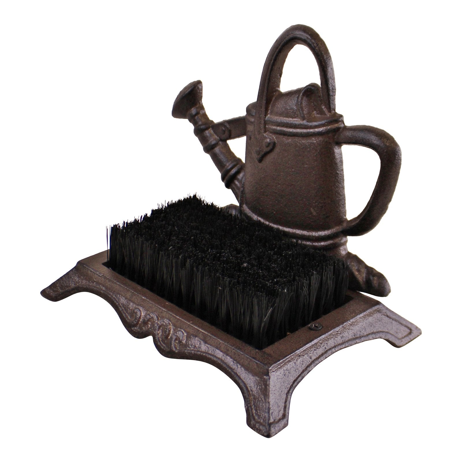 Cast Iron Garden Boot Brush, Watering Can Design