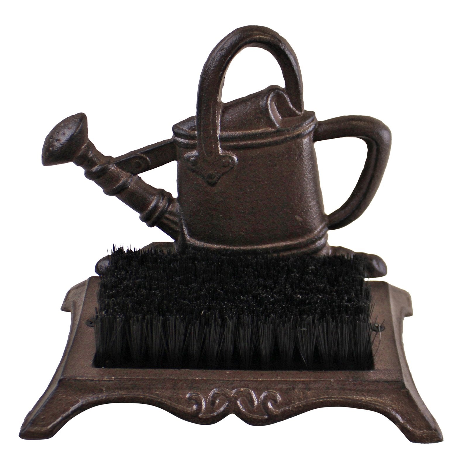 Cast Iron Garden Boot Brush, Watering Can Design
