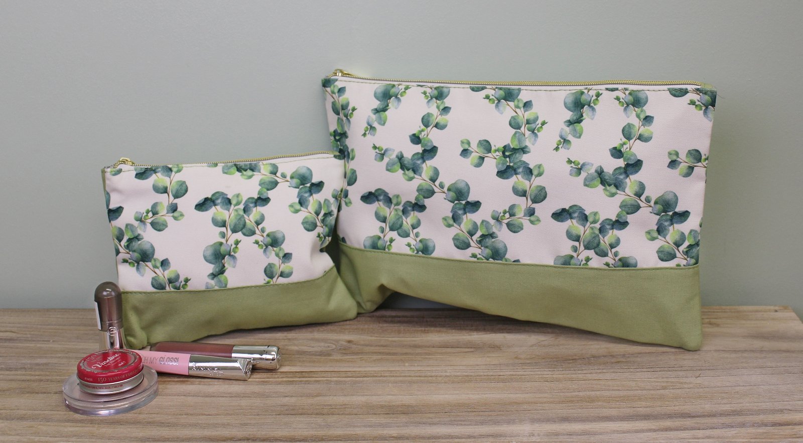 Eucalyptus Cosmetic Bag 21x17cm