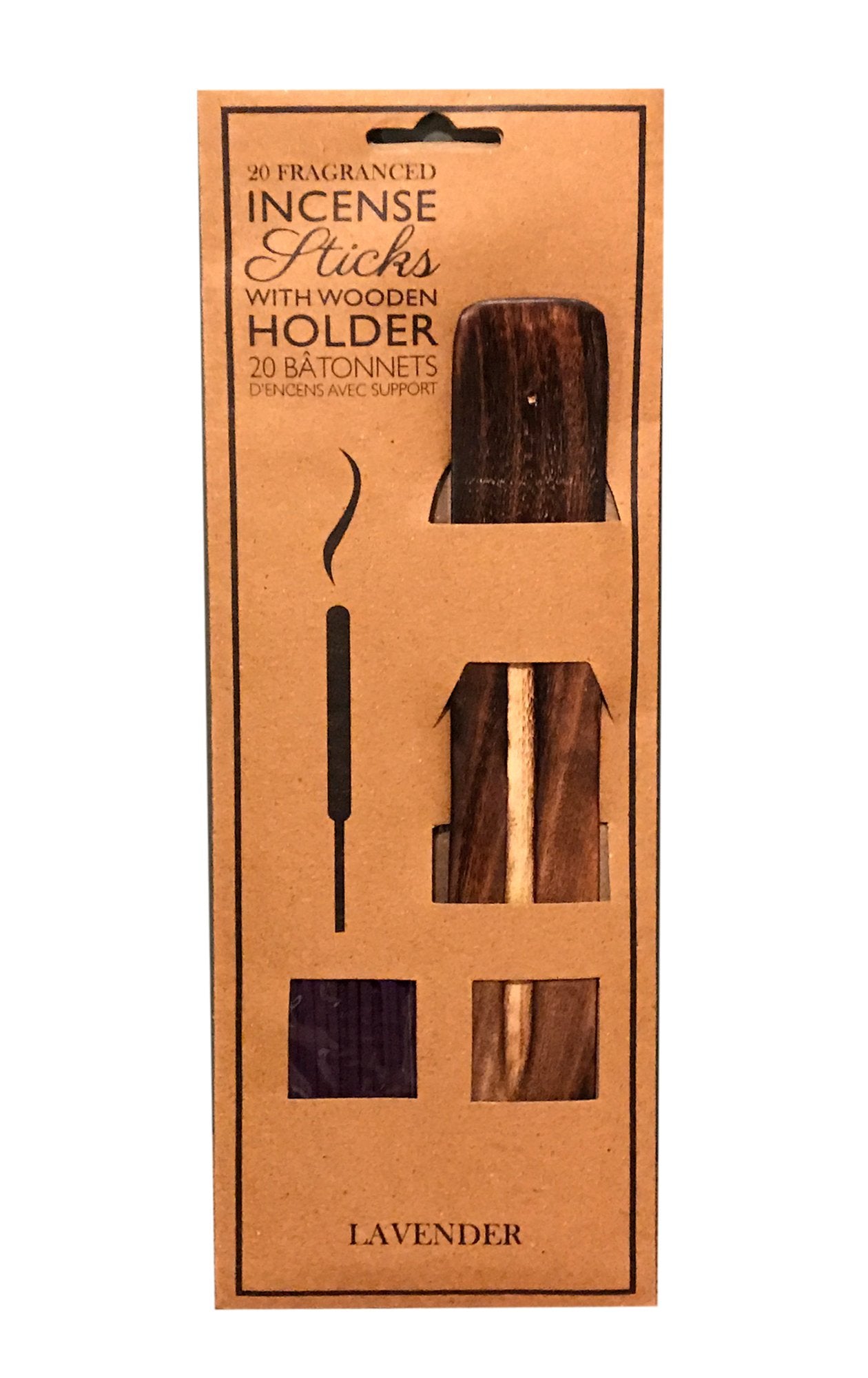 Fragranced Incense Sticks With Holder - Lavender