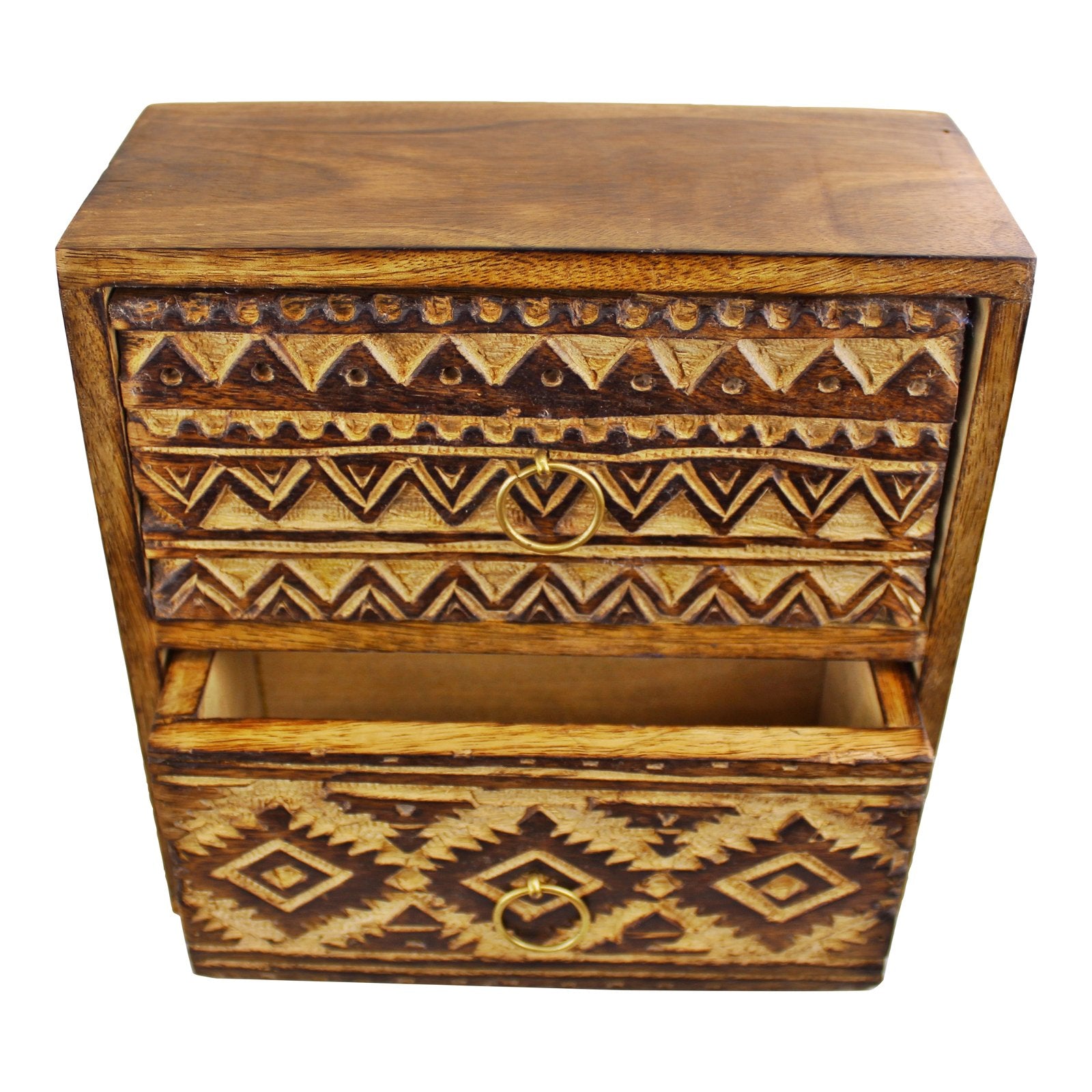 Kasbah 2 Drawer Trinket Unit 21x20cm