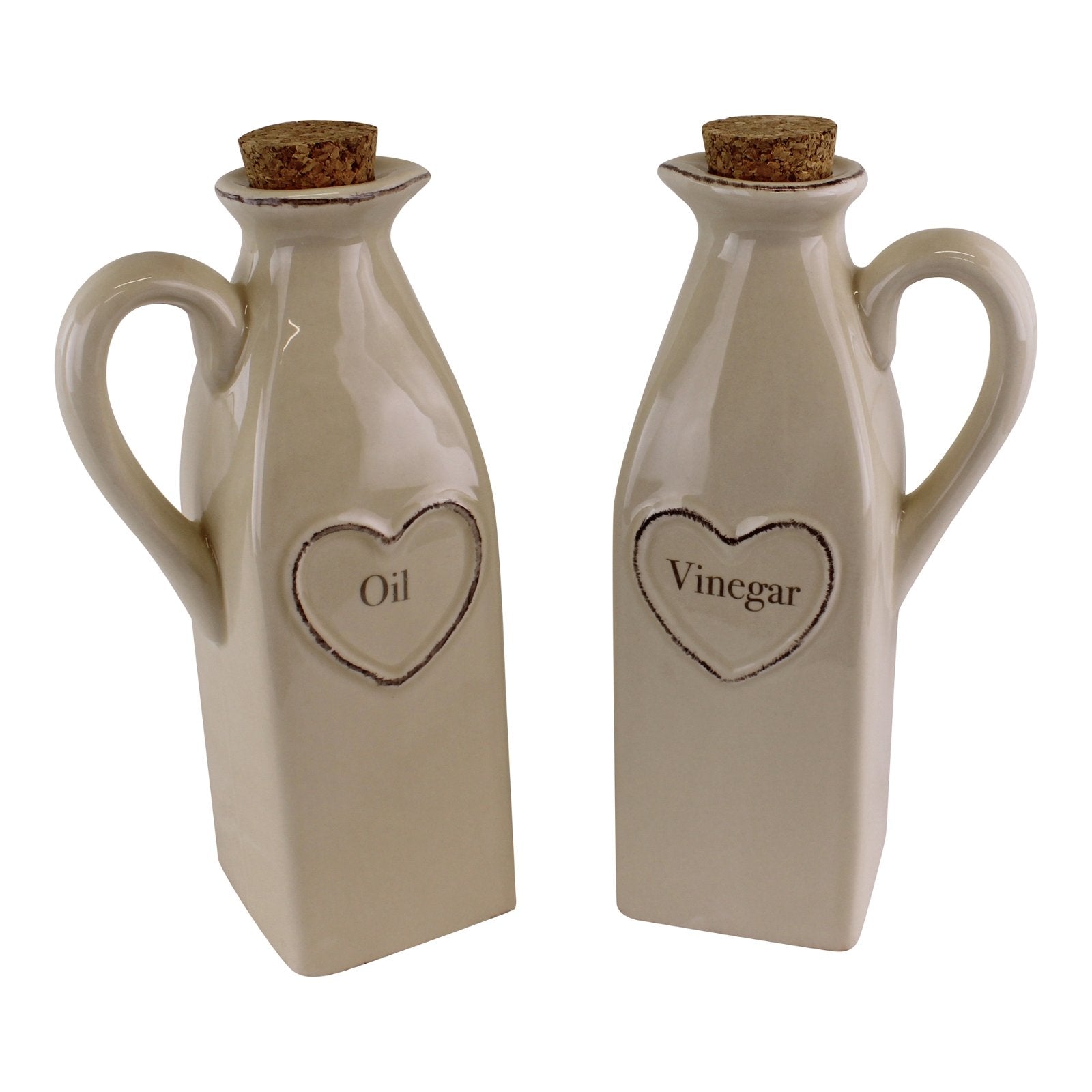 Set Of 2 Heart Range Oil & Vinegar Set