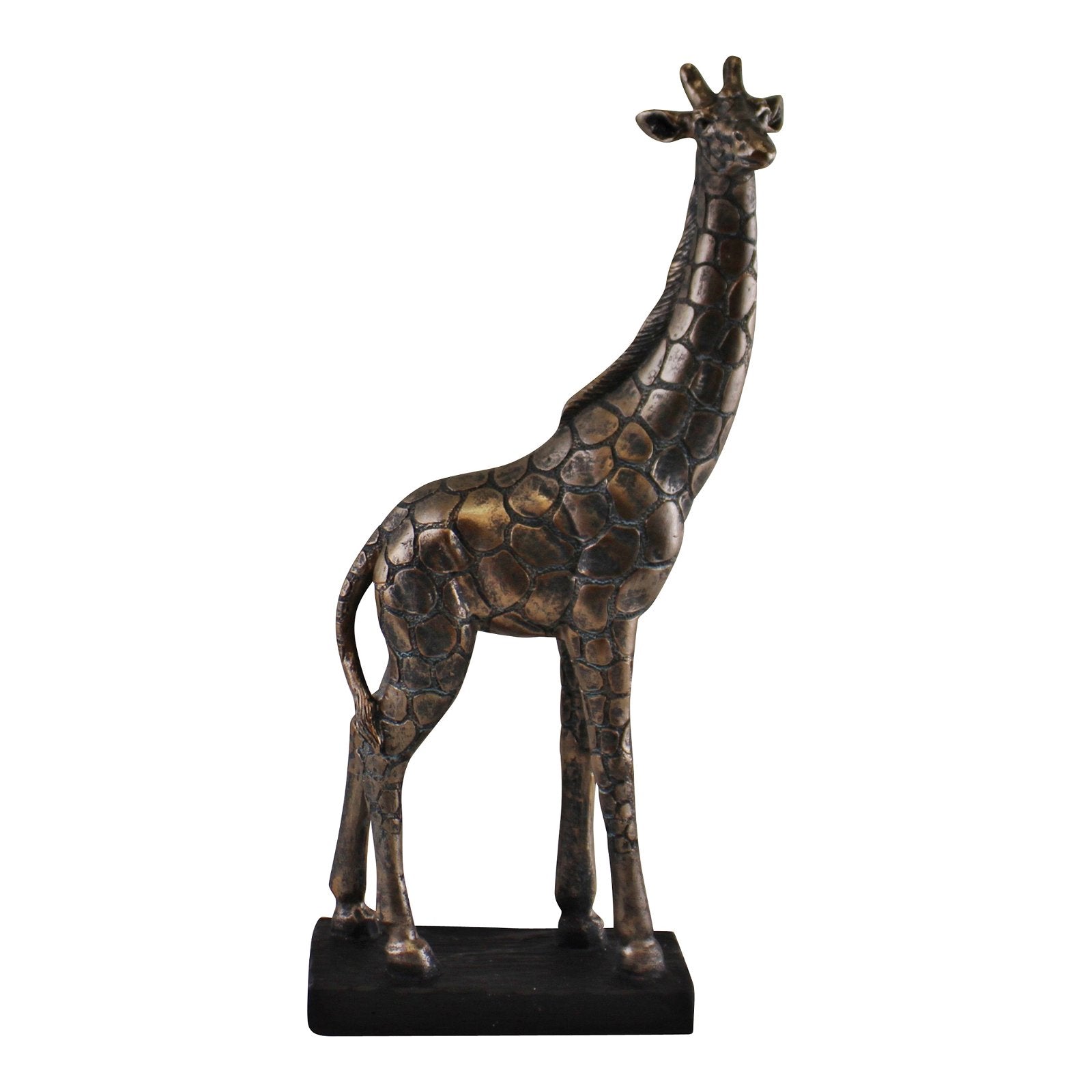 Bronze Resin Giraffe Ornament, 36cm