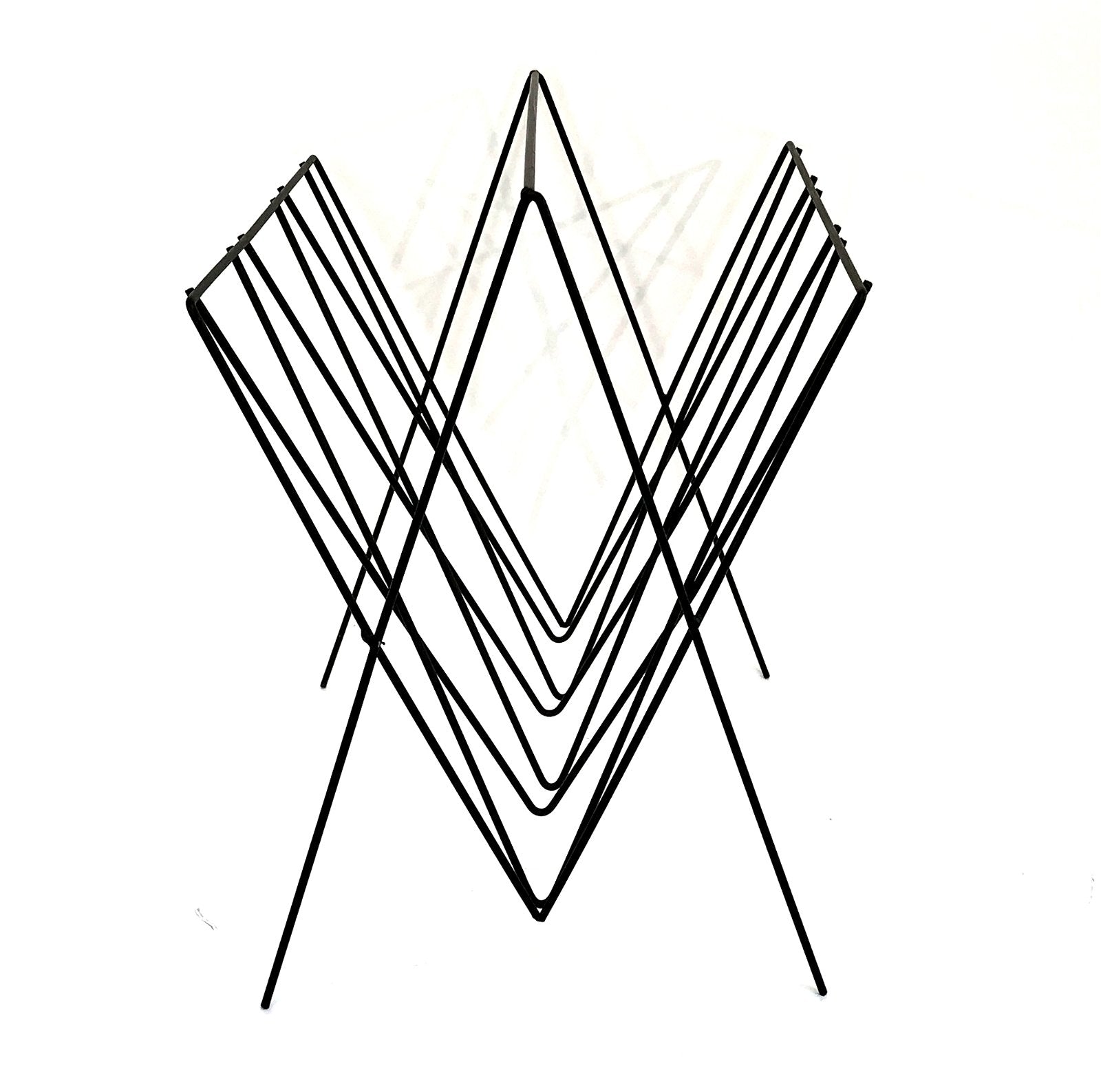 Black Wire Magazine Rack