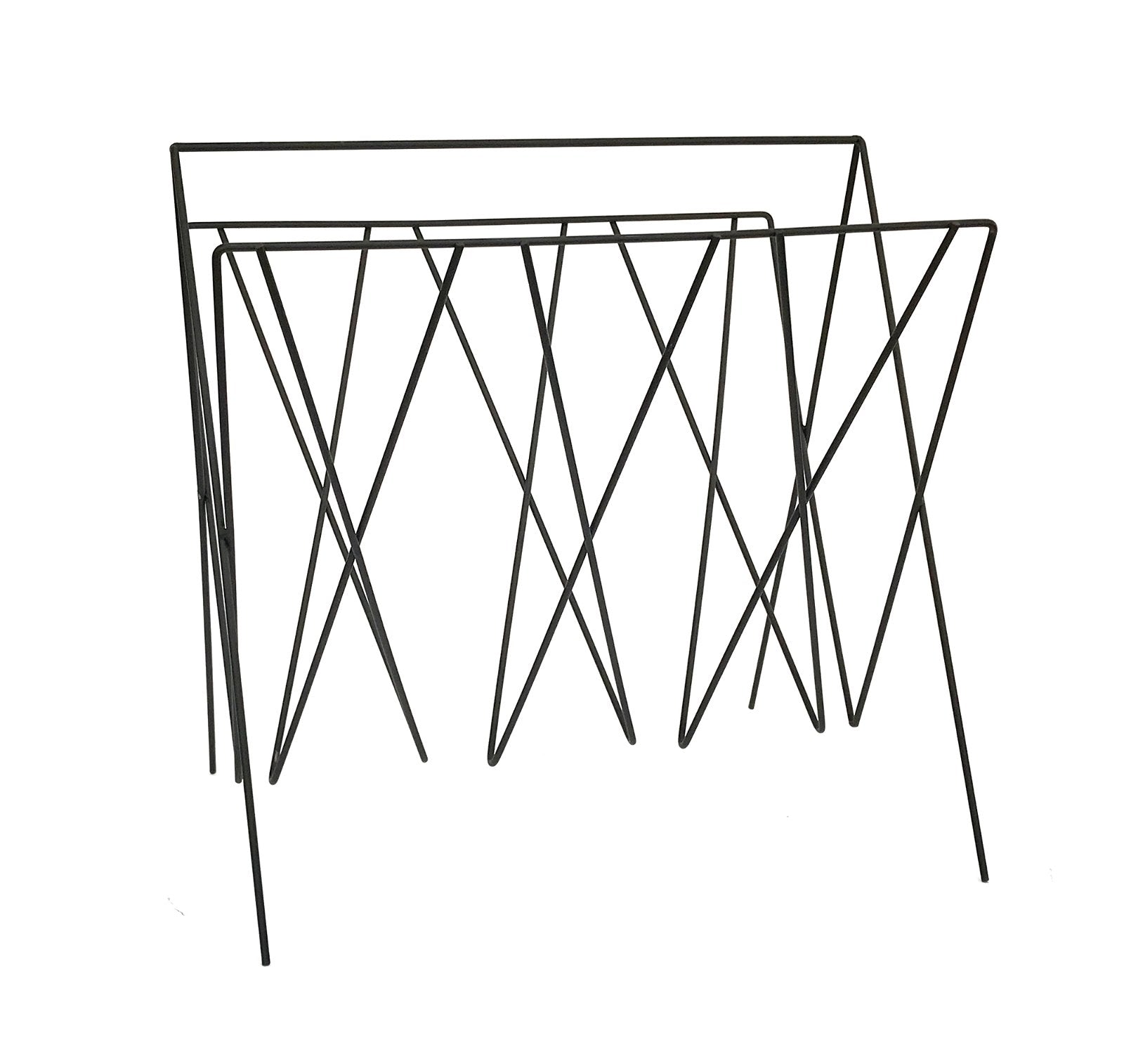 Black Wire Magazine Rack