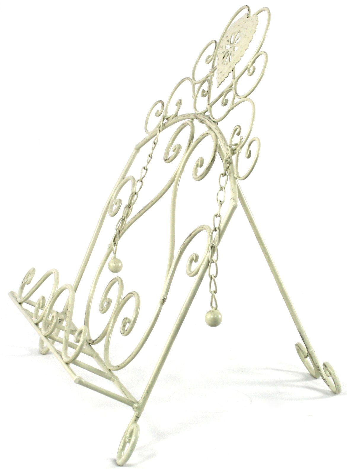 Cream Heart Cookery Book Holder