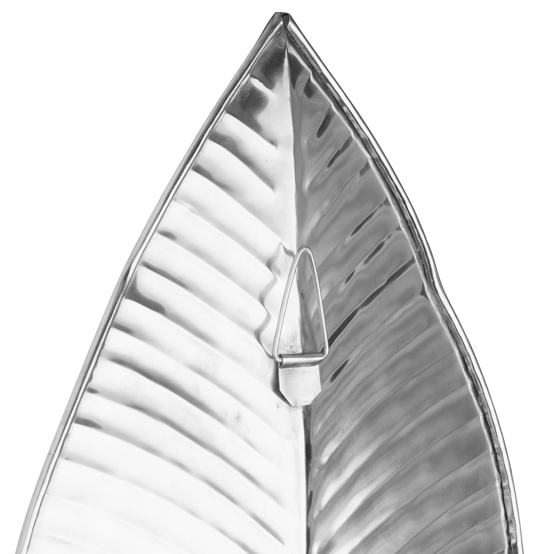 Large Silver Leaf Wall Hanging Candle Holder