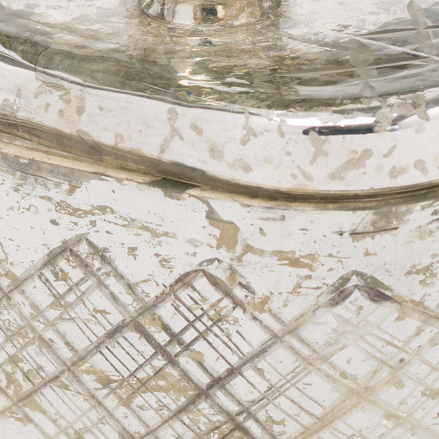 Silver Foil Effect Trinket Jar