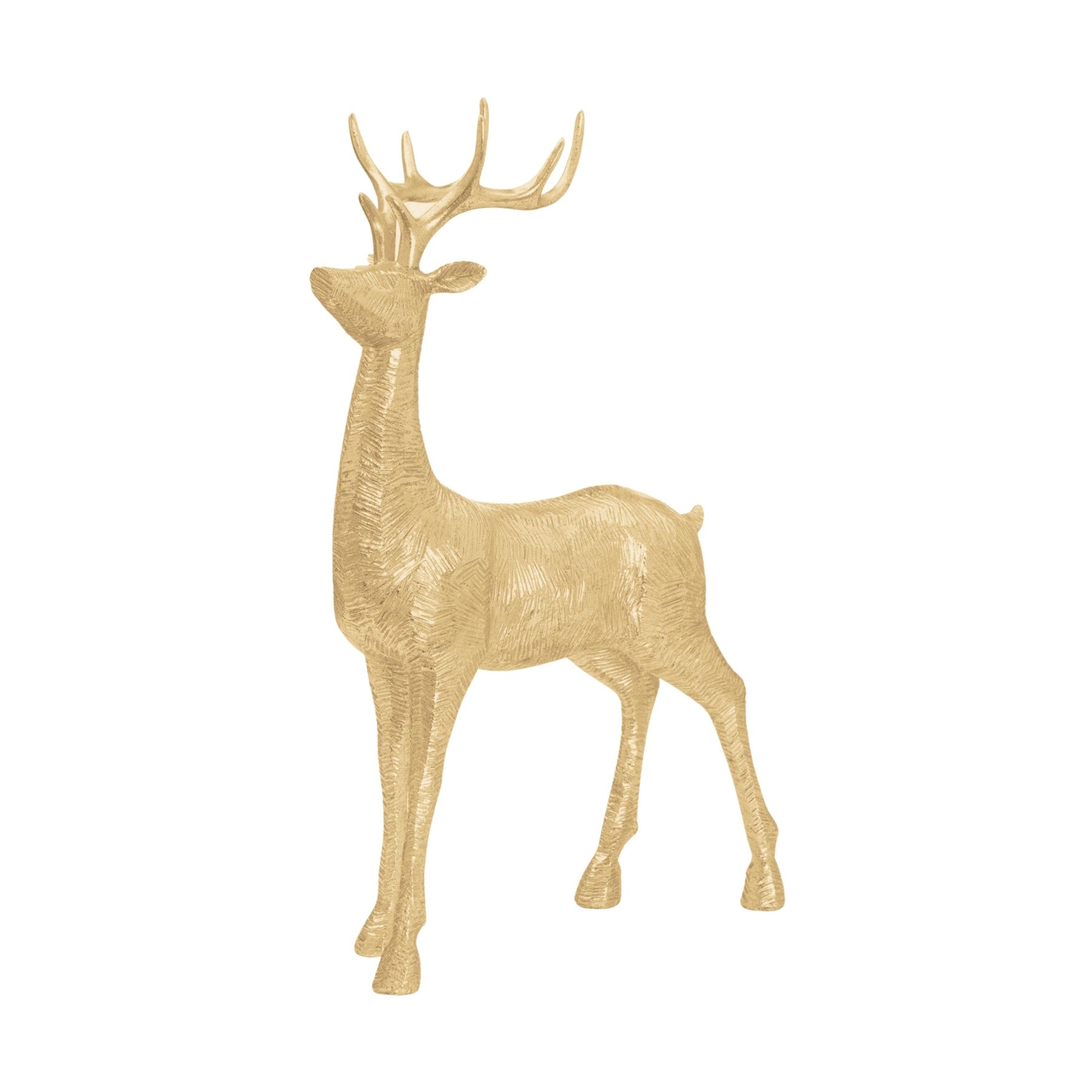 Decortive Gold Standing Deer