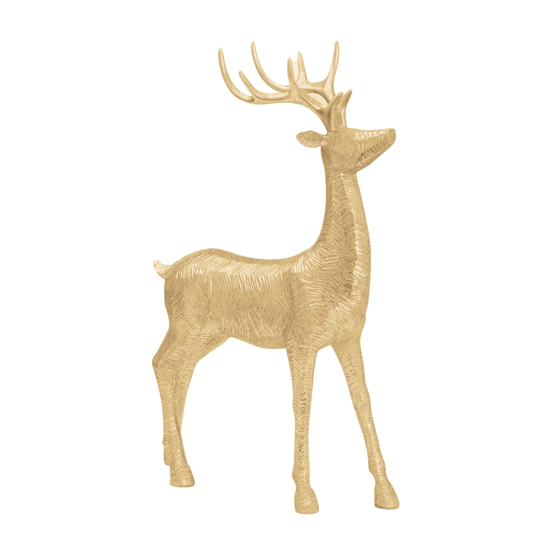 Decortive Gold Standing Deer