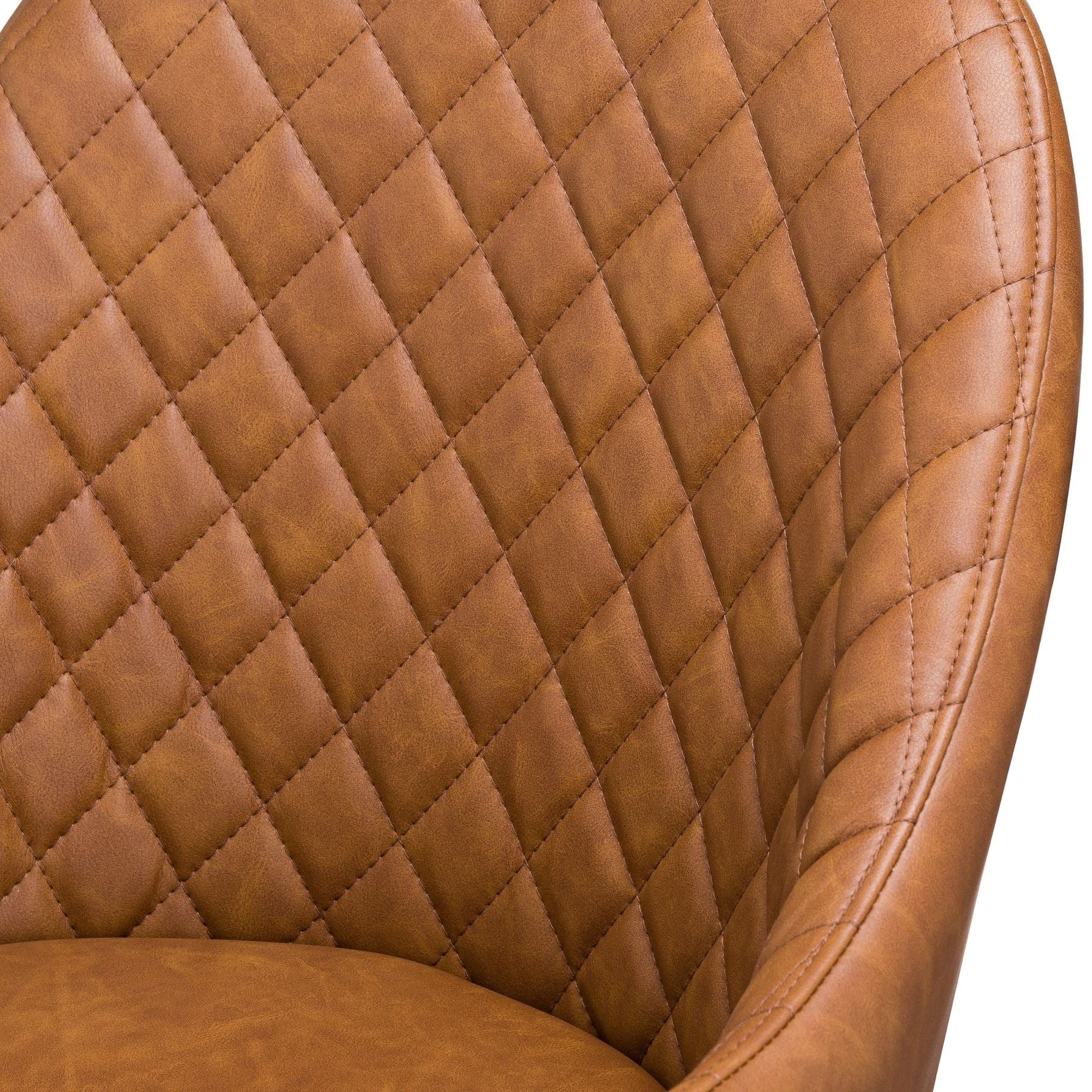 Stockholm Chequered Tan Dining Chair