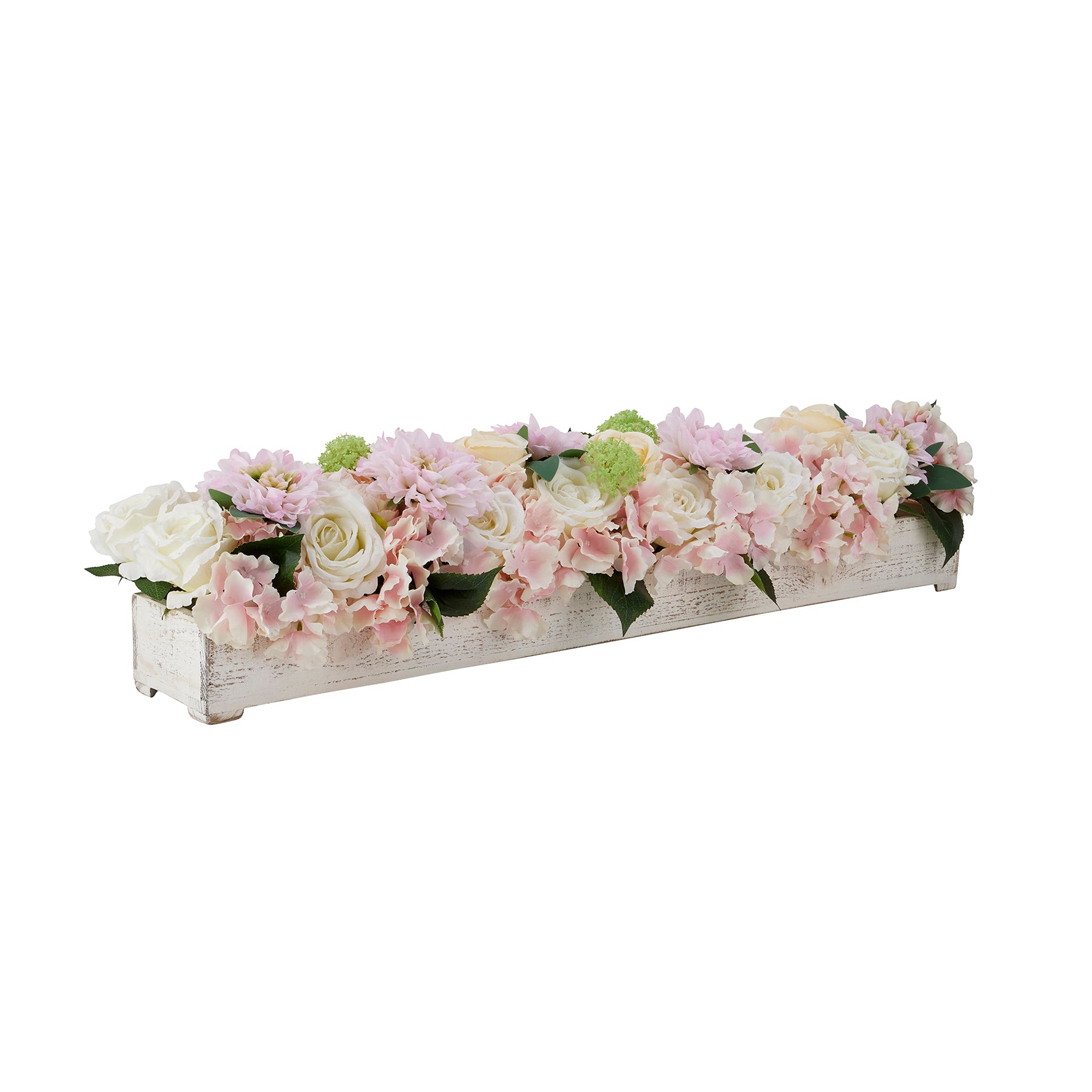 White Wash Table Runner Holder