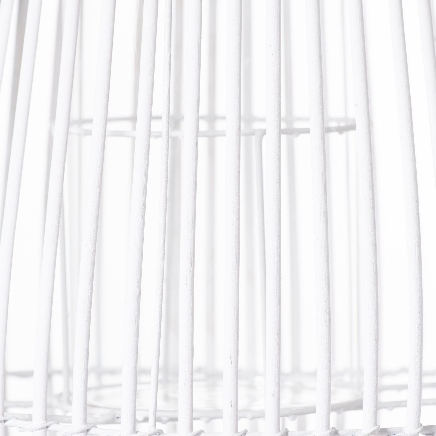 Large White Domed Lantern With Rope Detail