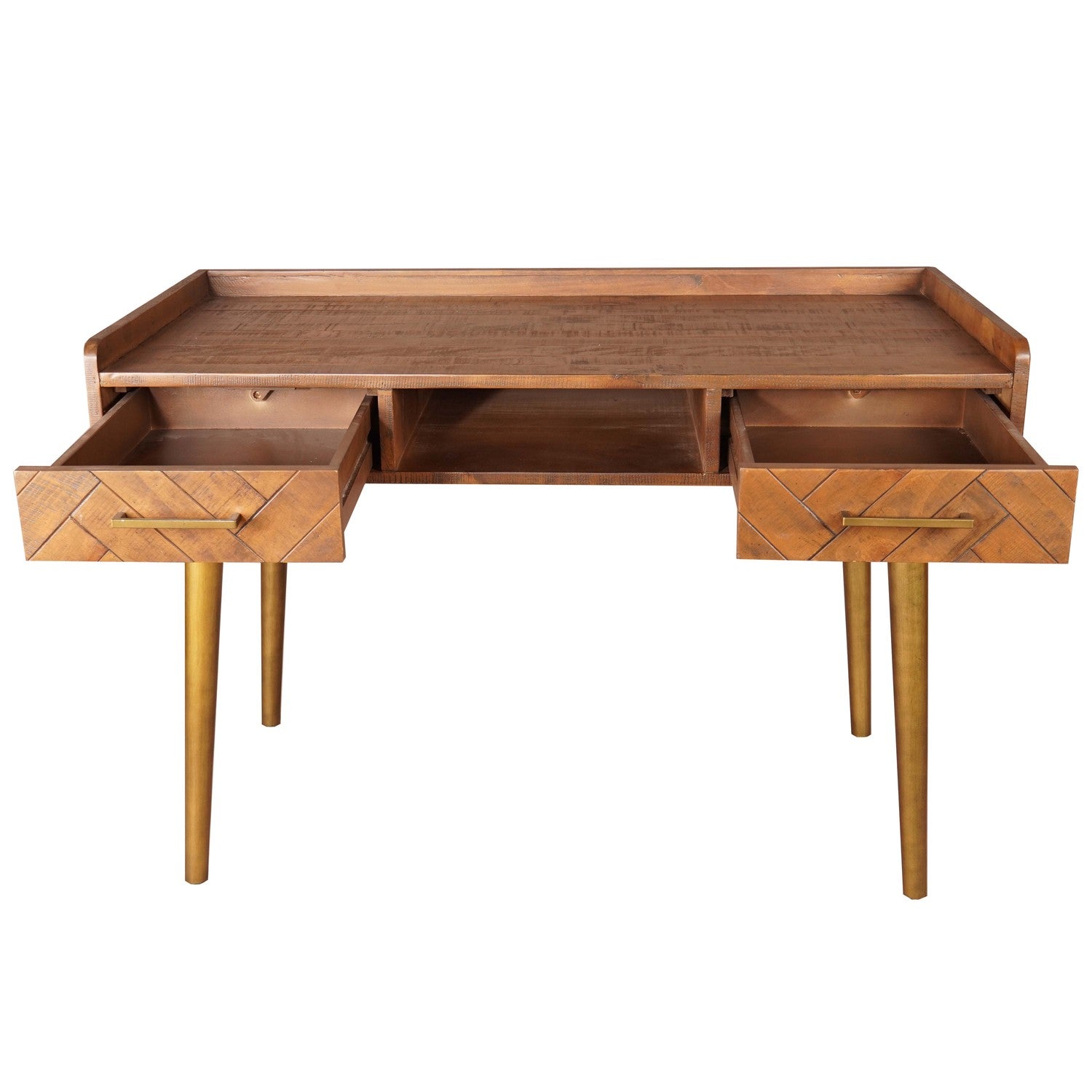 Havana Gold 2 Drawer Desk