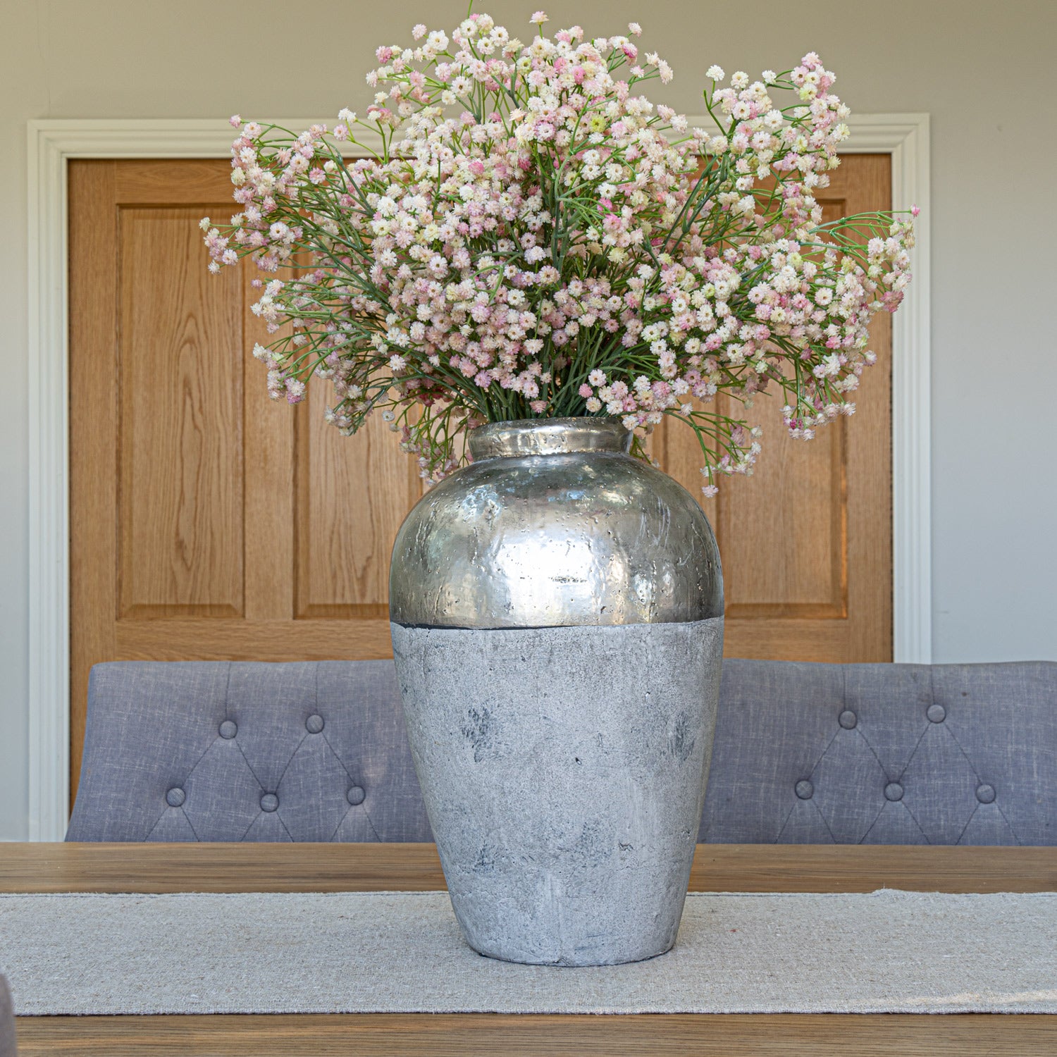 Metallic Dipped Juniper Vase