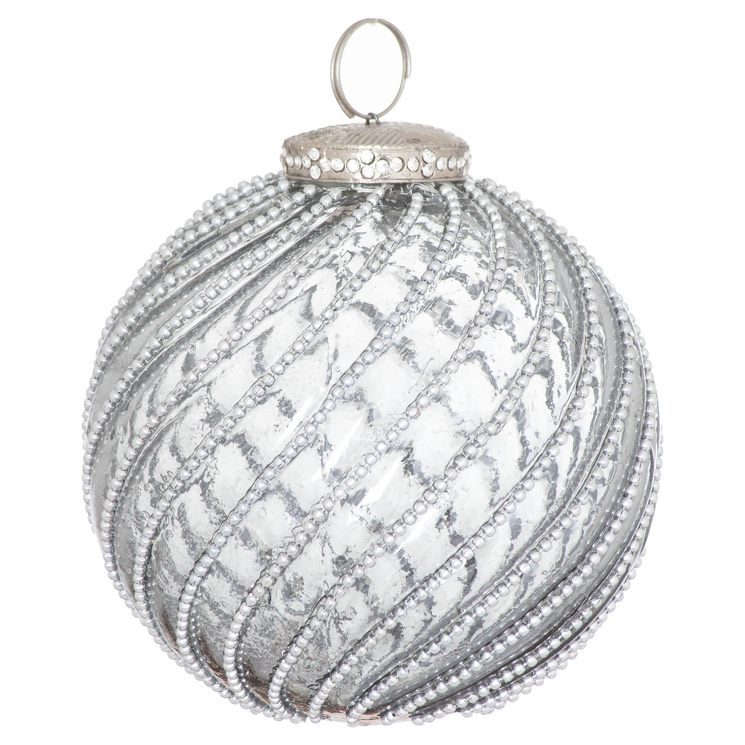The Noel Collection Smoked Midnight Swirl Bauble