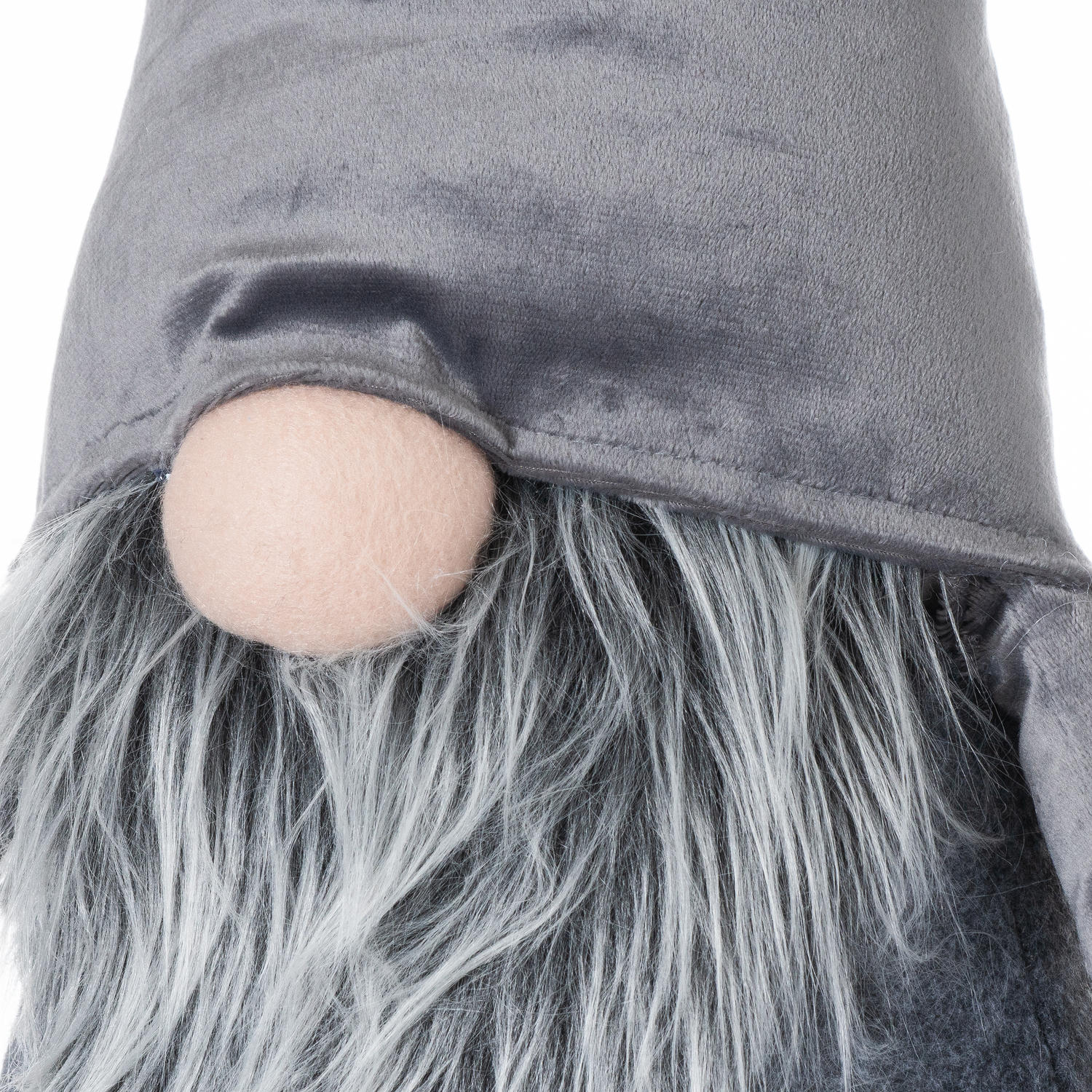 Tall Grey Velvet Gonk