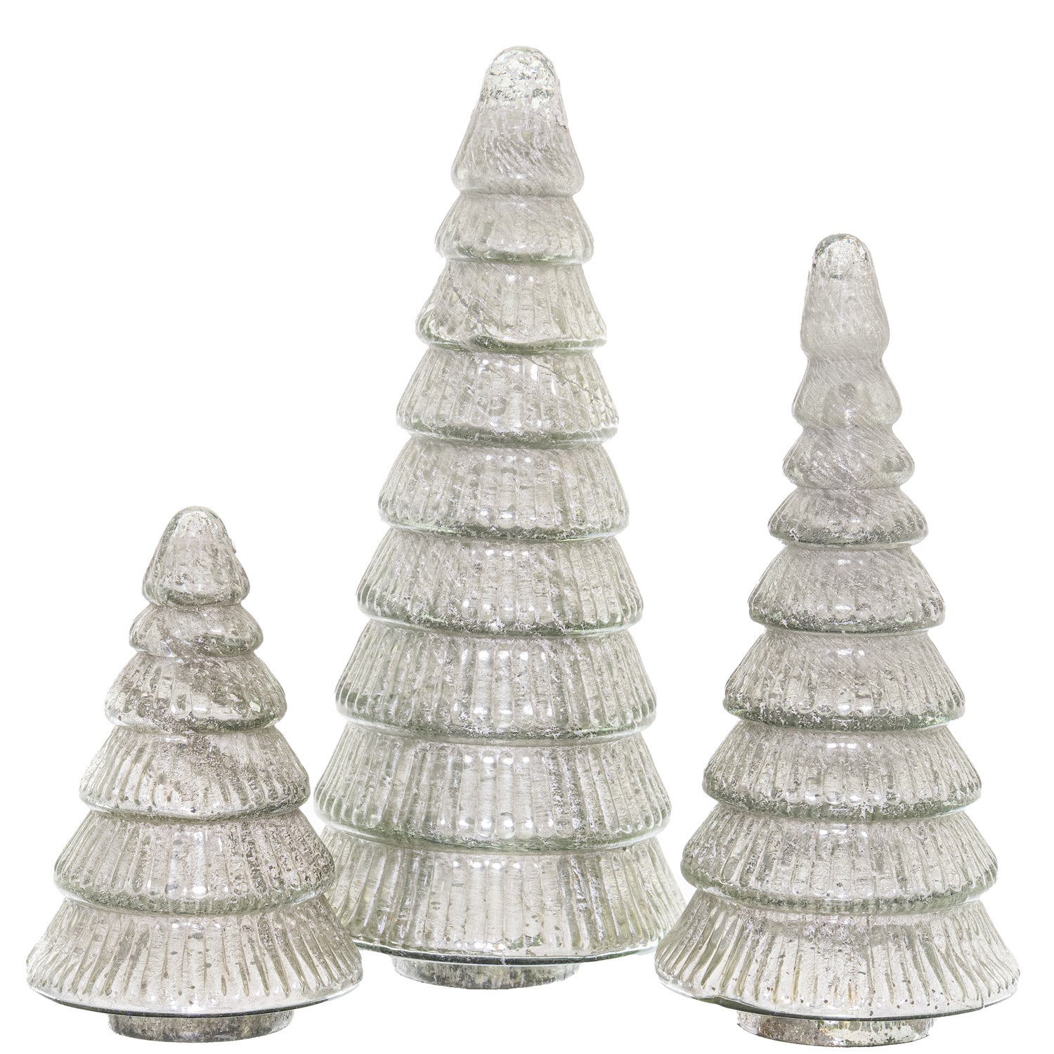 The Noel Collection Tiered Decorative Small Glass Tree