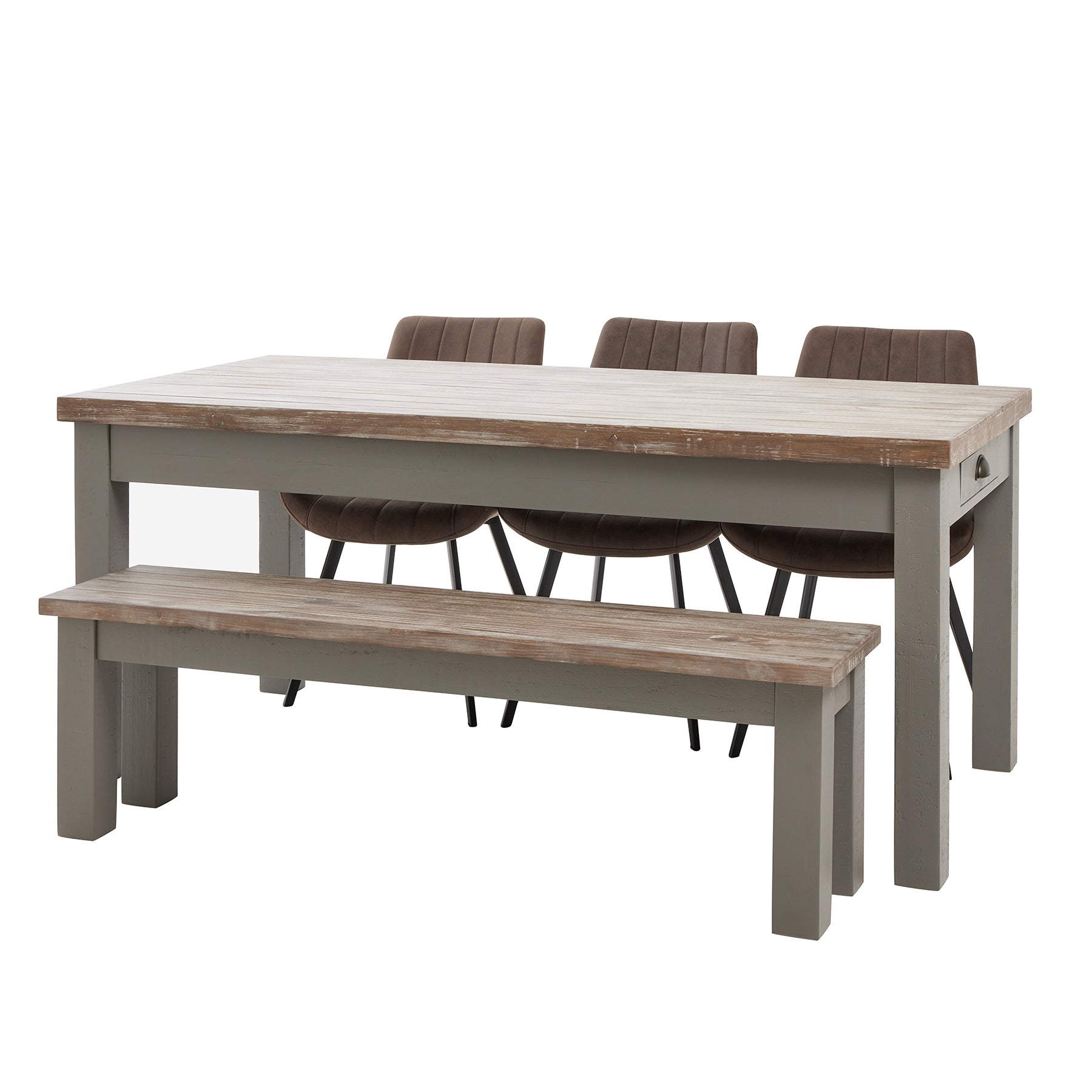 The Oxley Collection Dining Table With  Two Drawers