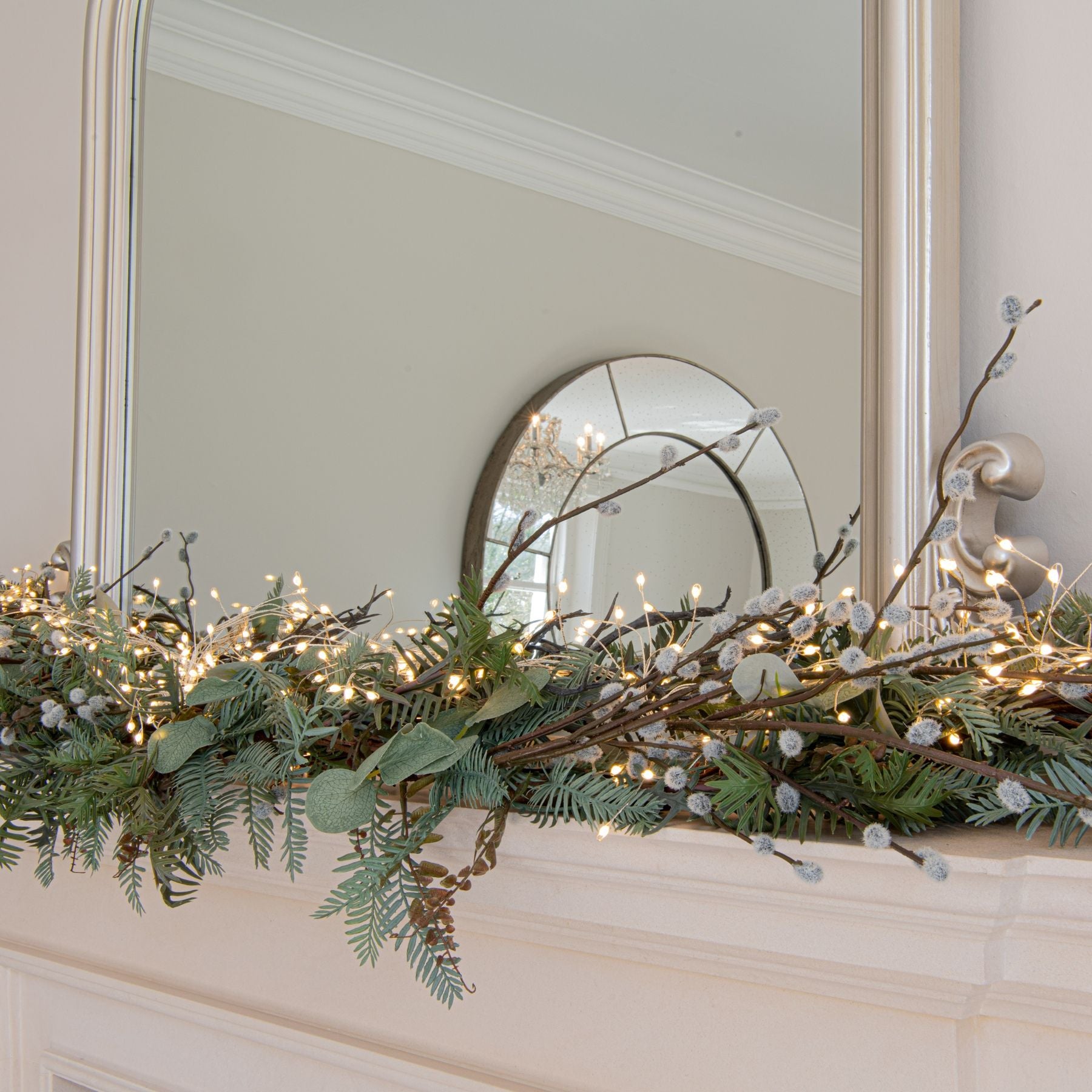 Winter Sash With Eucalyptus And Fern