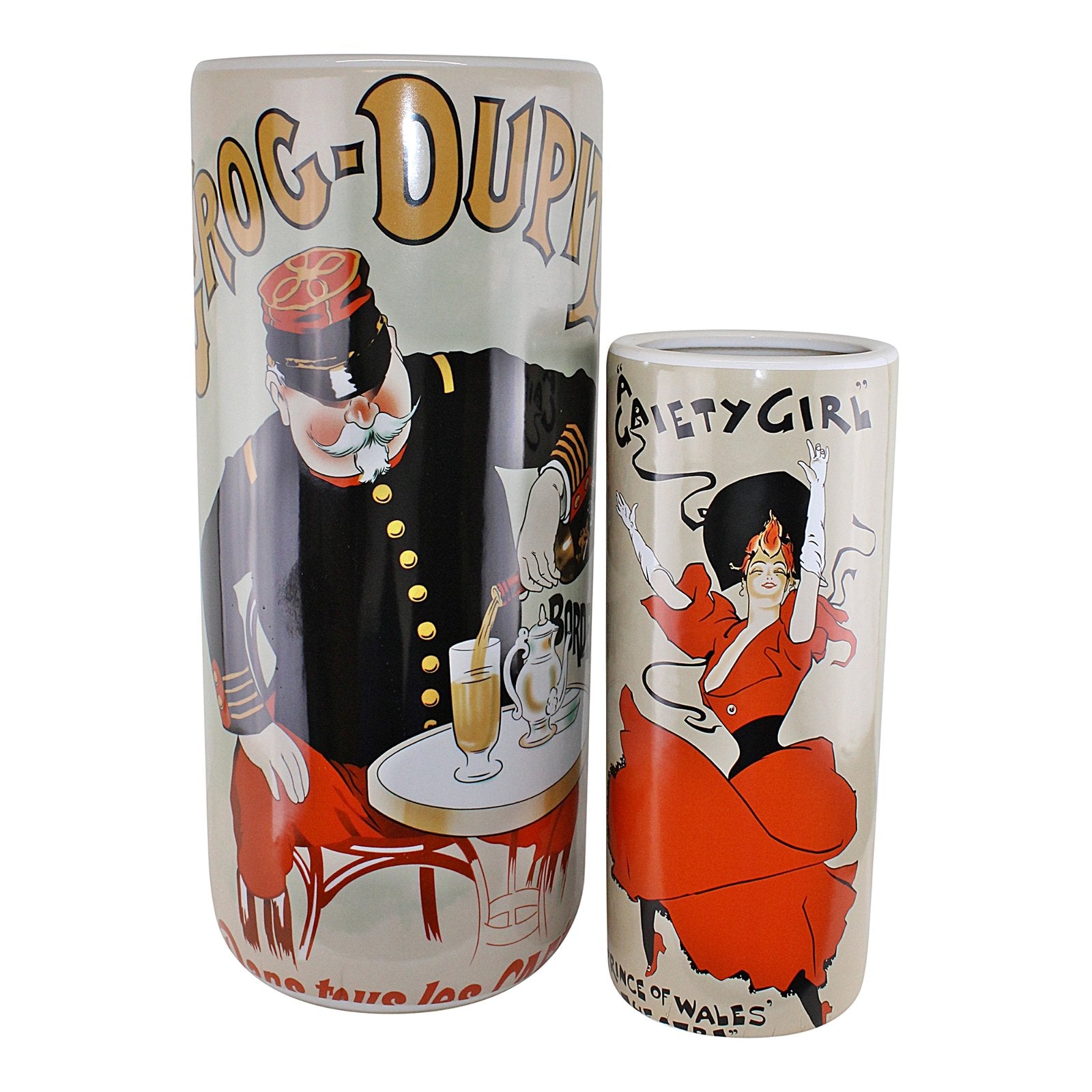 Umbrella Stand, Grog Dupit Design With Free Vase