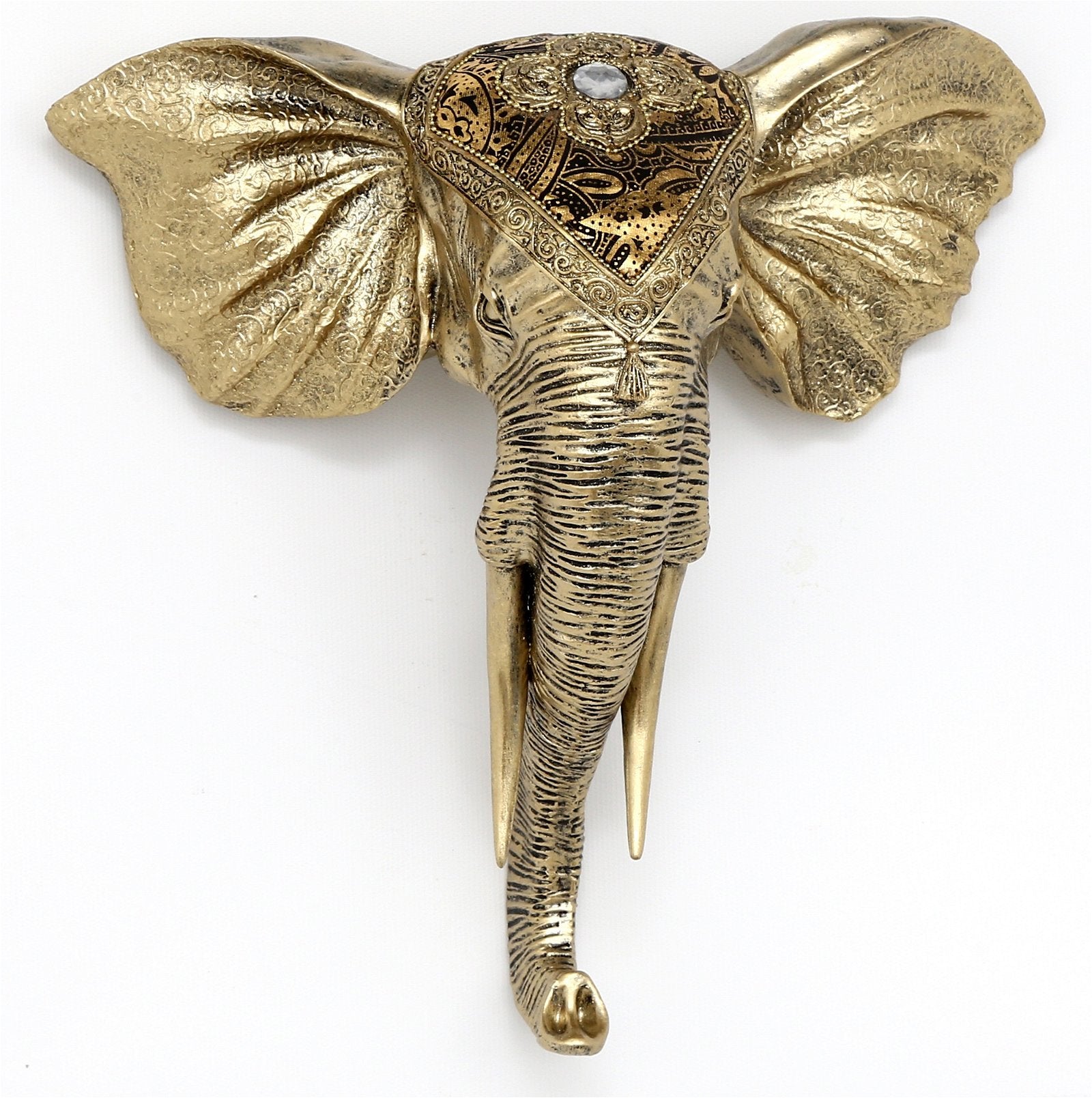 Elephant Head Wall Deco 31cm