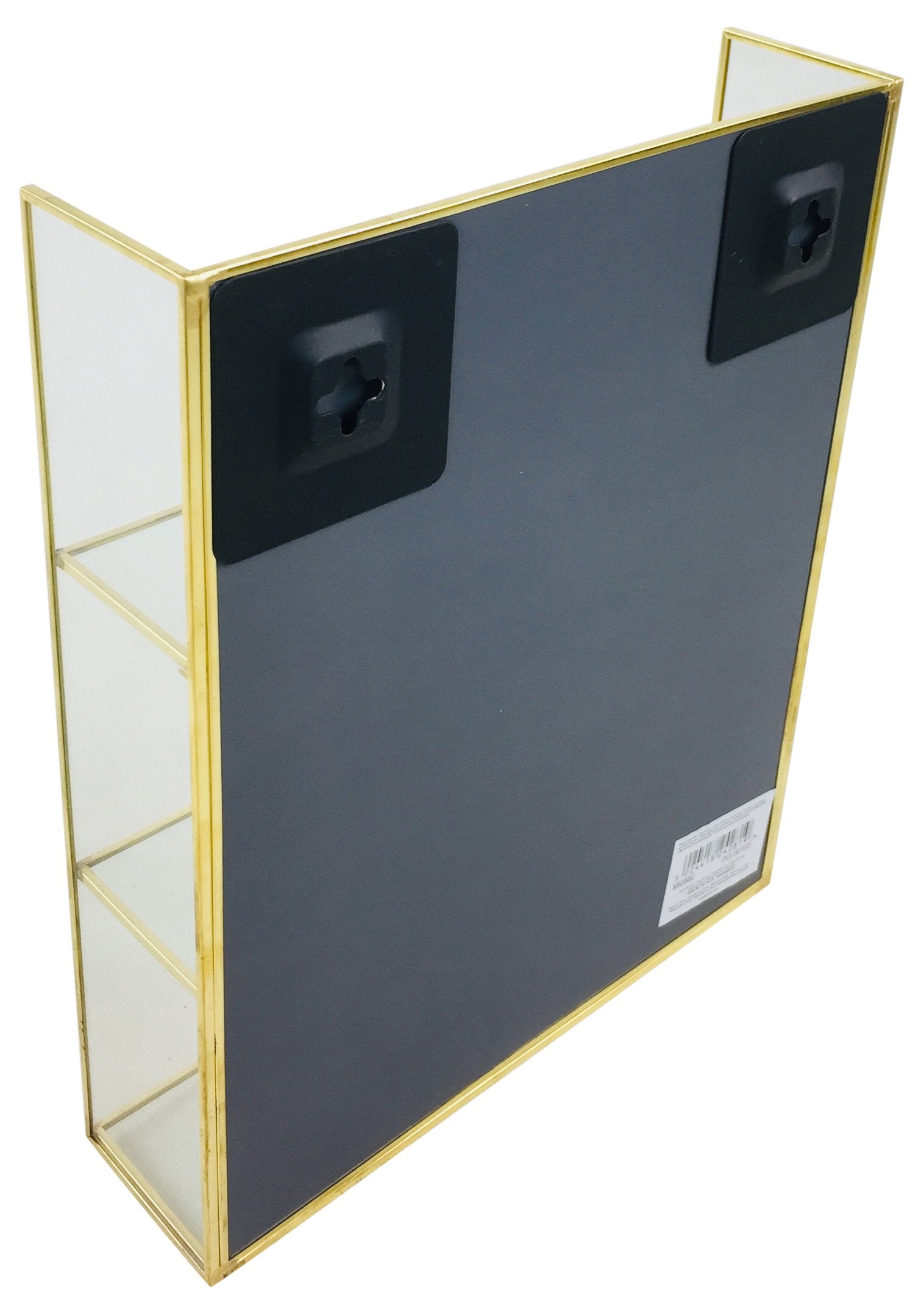 Gold Mirror Shelf Unit 28cm