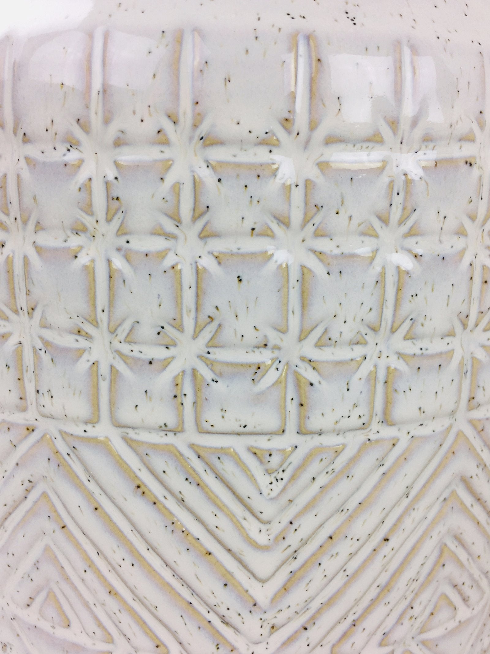 White Star Textured Stoneware Planter 20cm