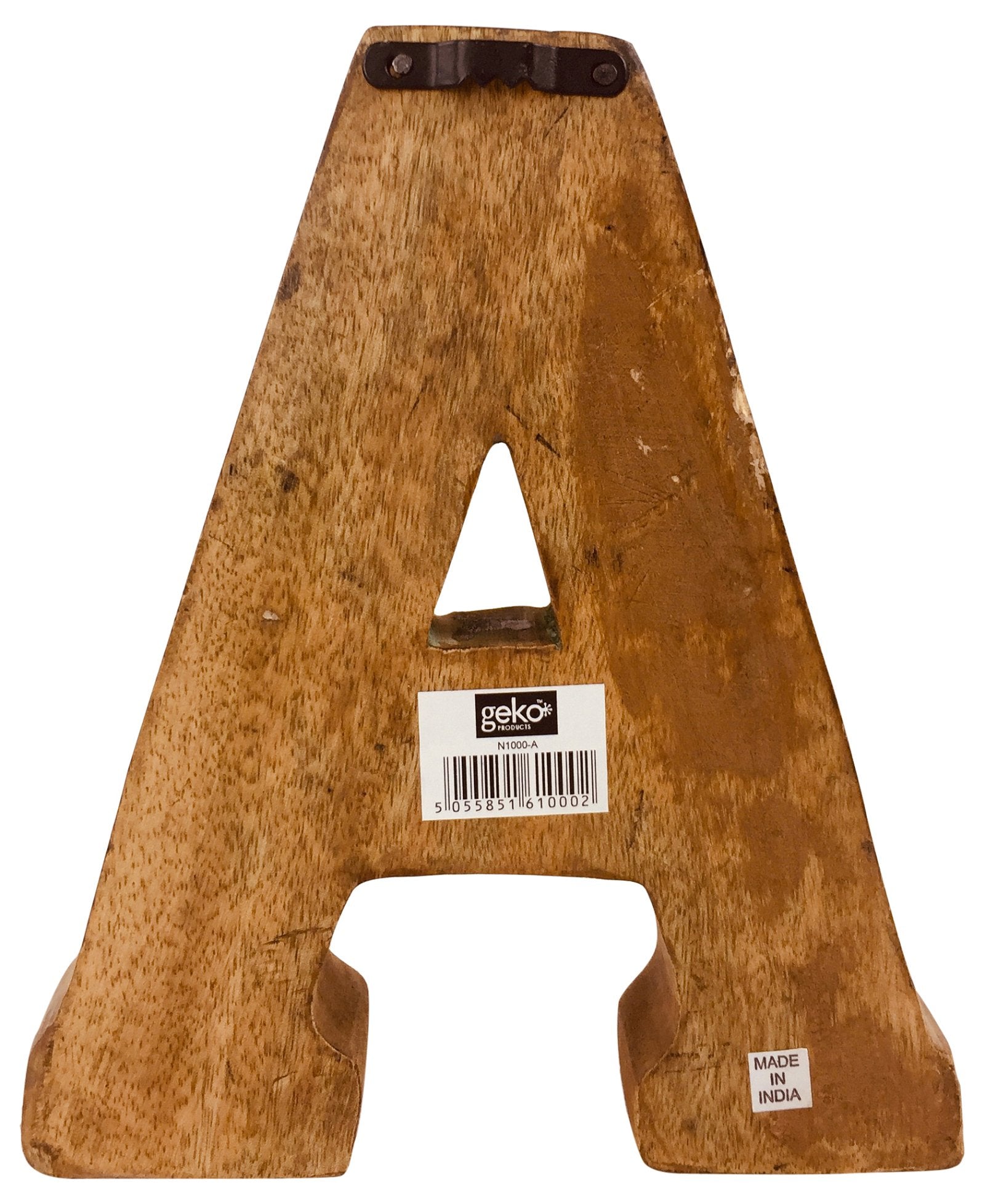 Hand Carved Wooden Geometric Letters Cafe