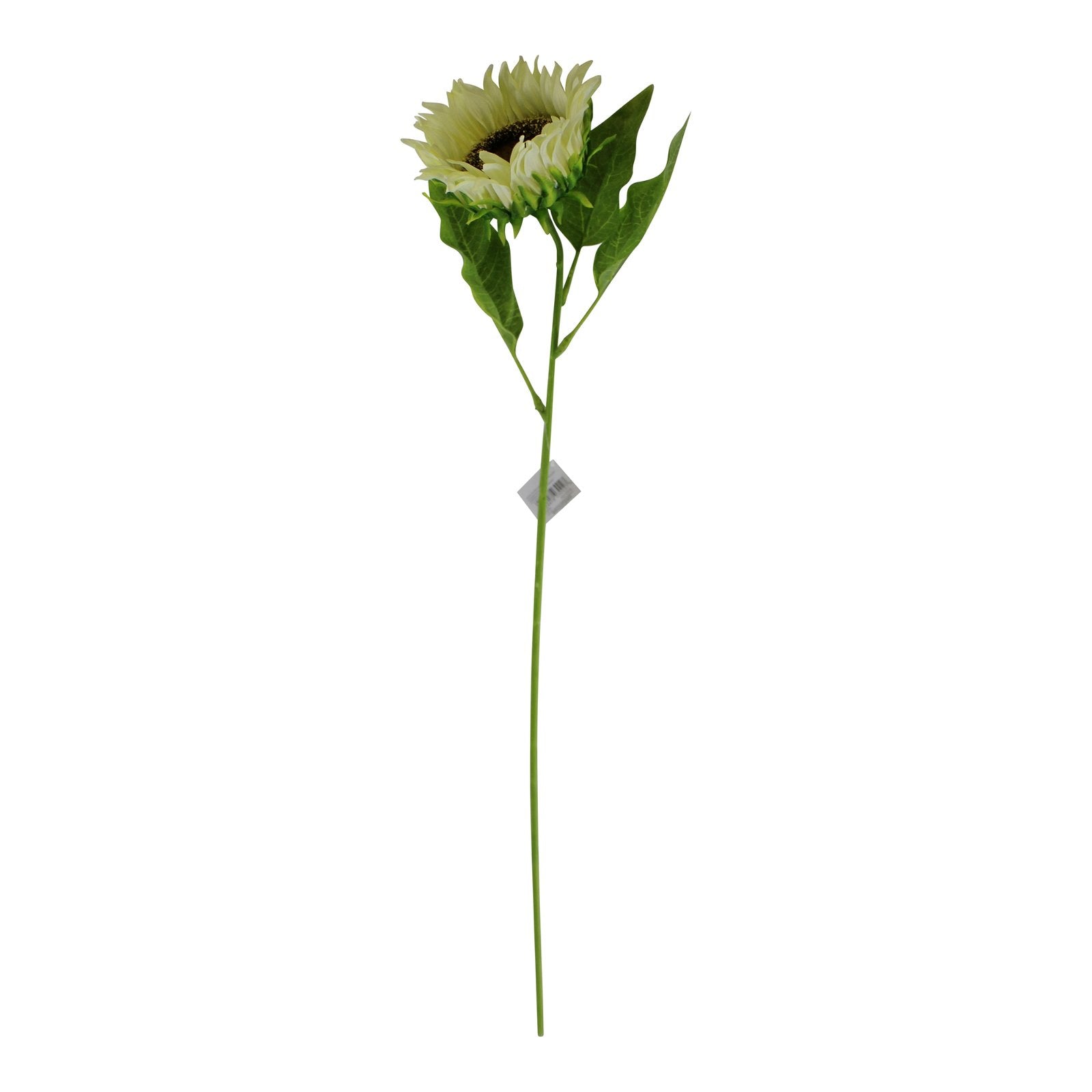 Single Sunflower Spray, Cream Flower, 71cm