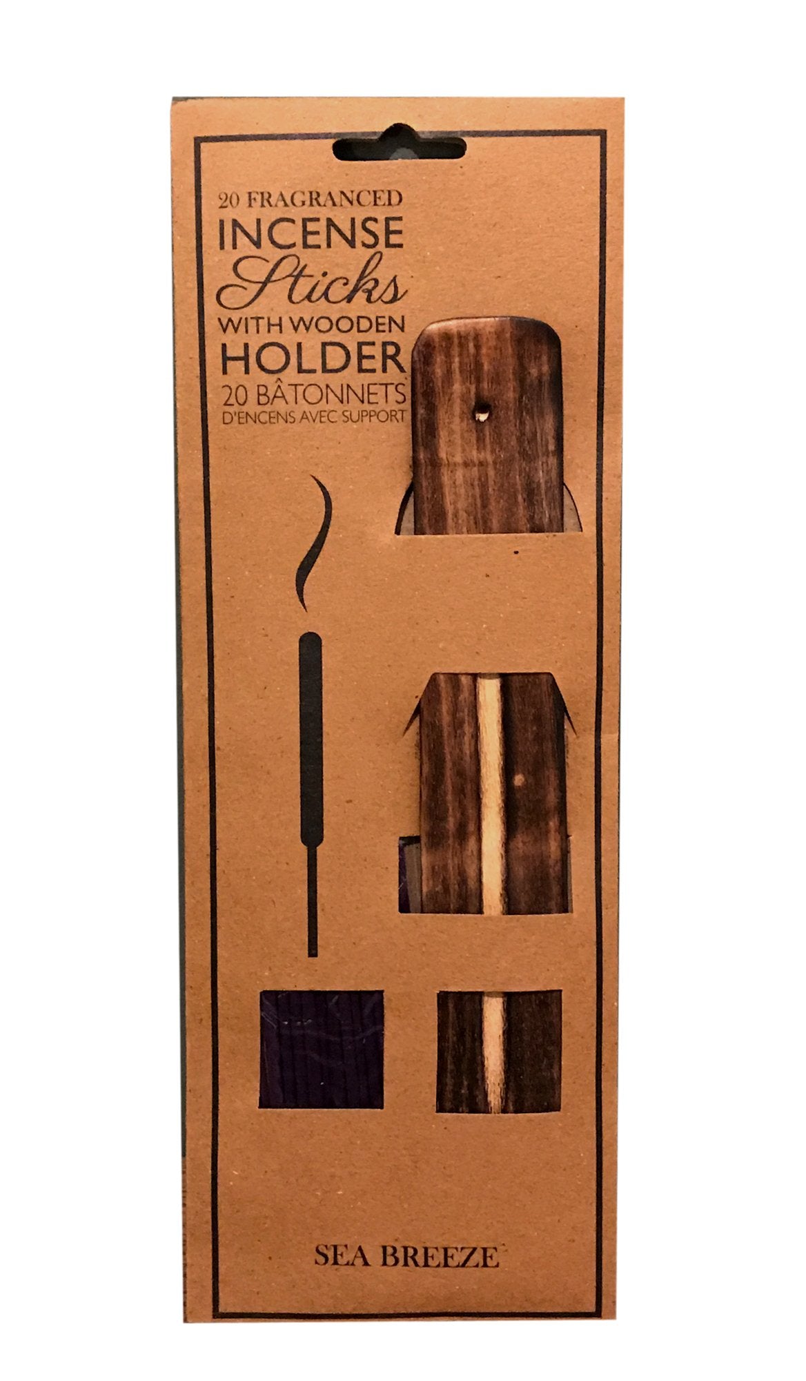 Fragranced Incense Sticks With Holder - Sea Breeze