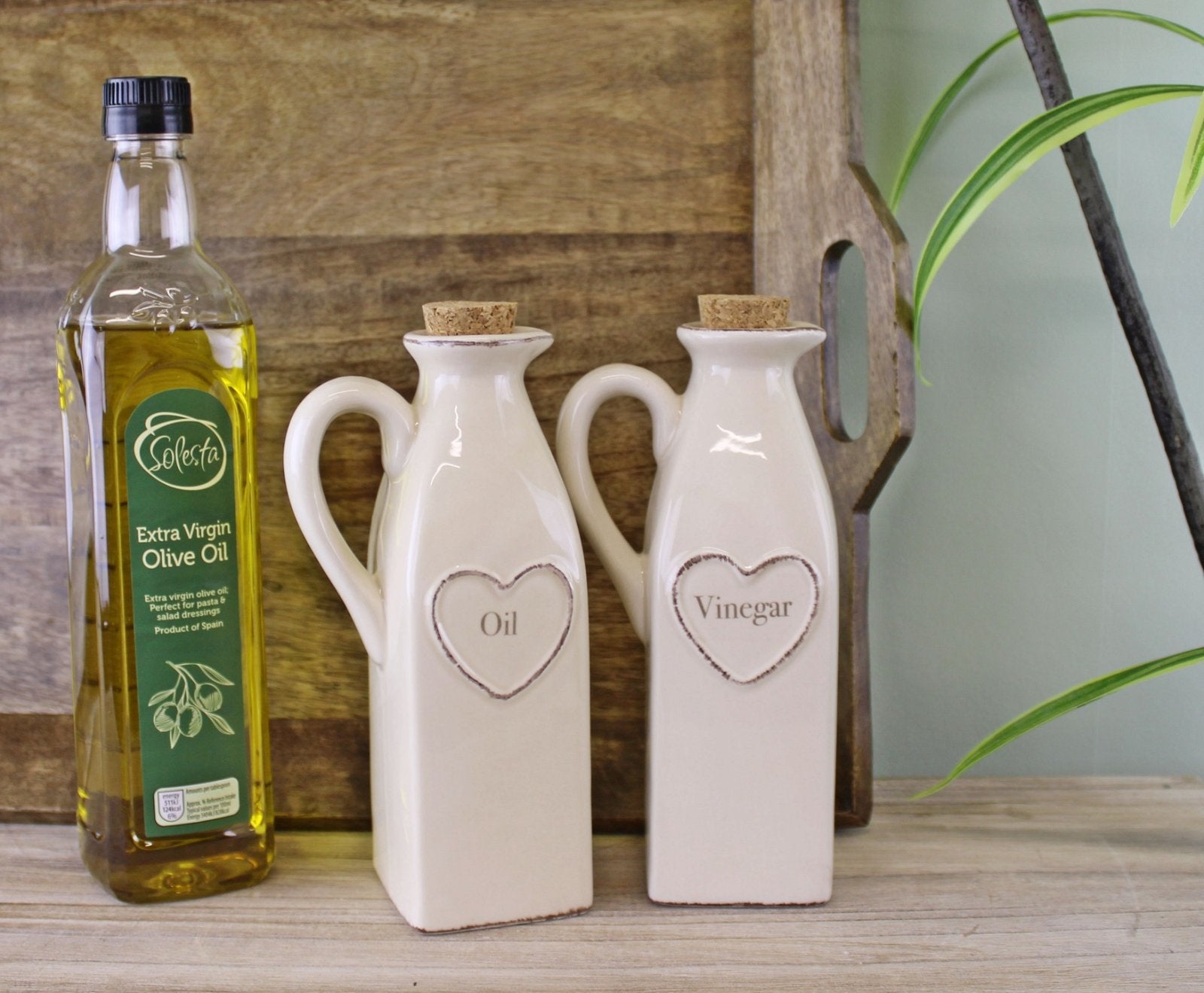Set Of 2 Heart Range Oil & Vinegar Set