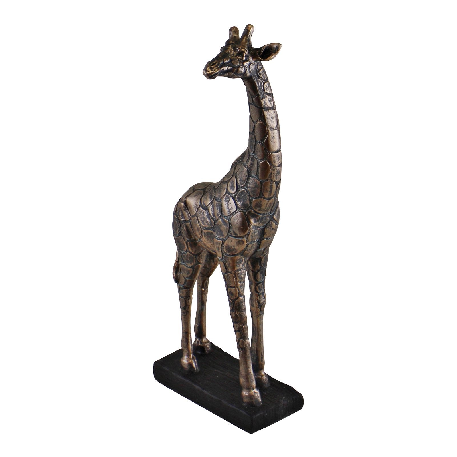 Bronze Resin Giraffe Ornament, 36cm