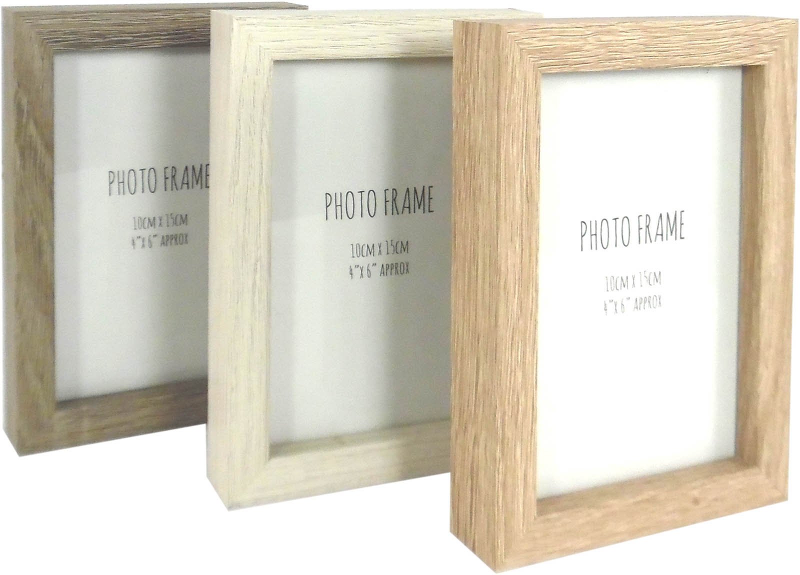 Set Of 3 Wooden Photo Frames