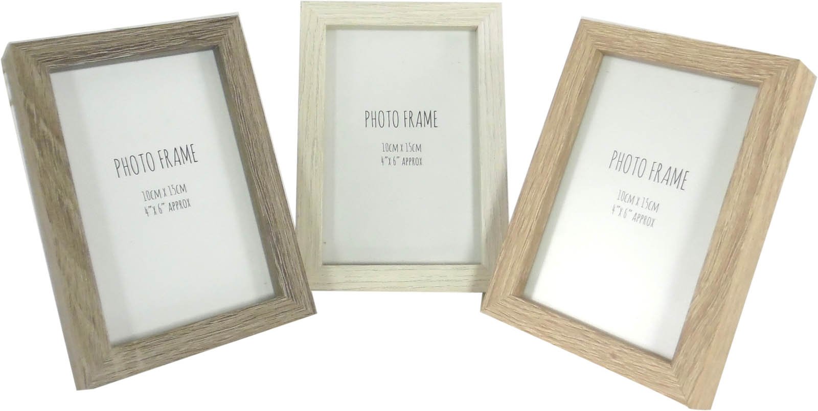 Set Of 3 Wooden Photo Frames