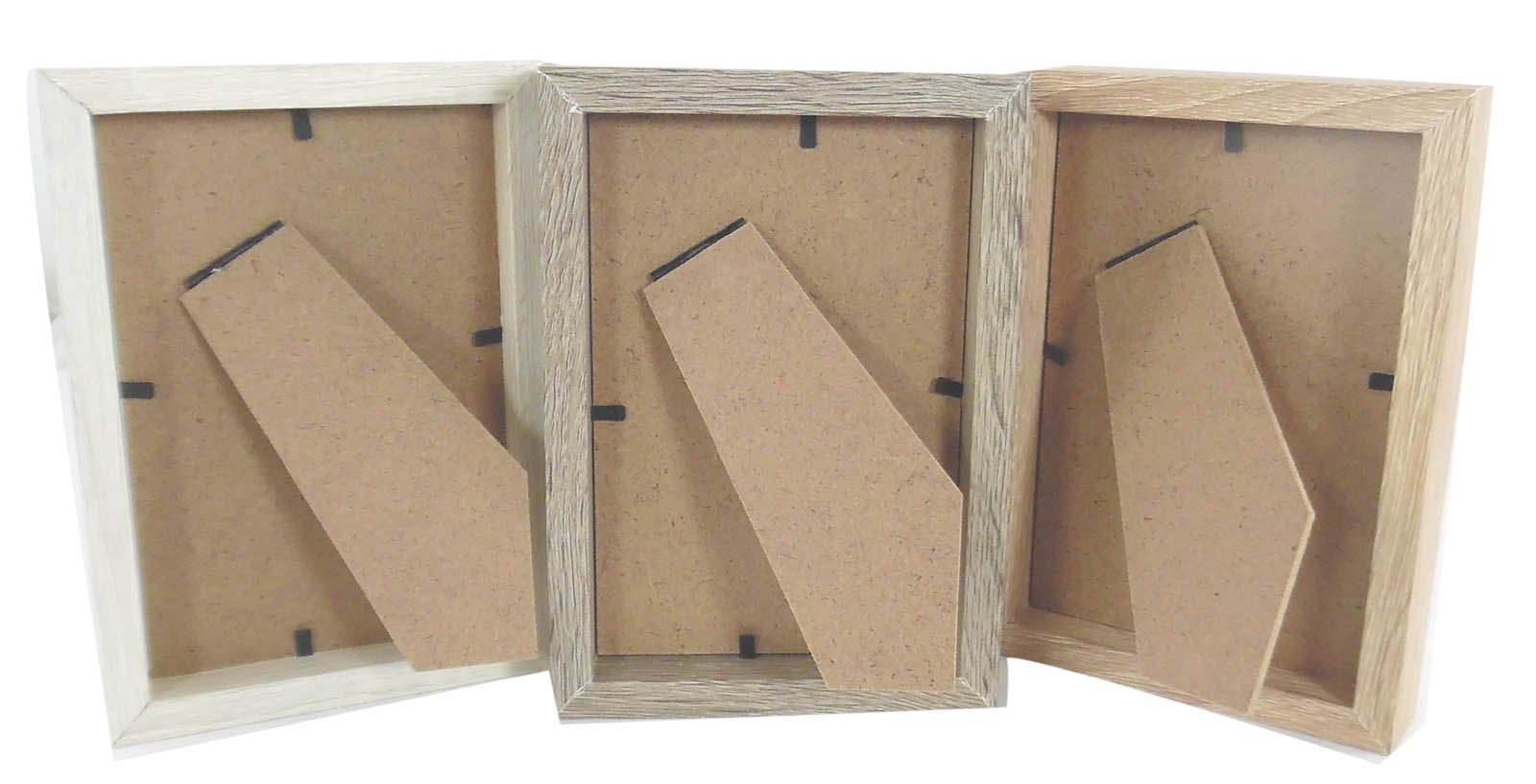 Set Of 3 Wooden Photo Frames